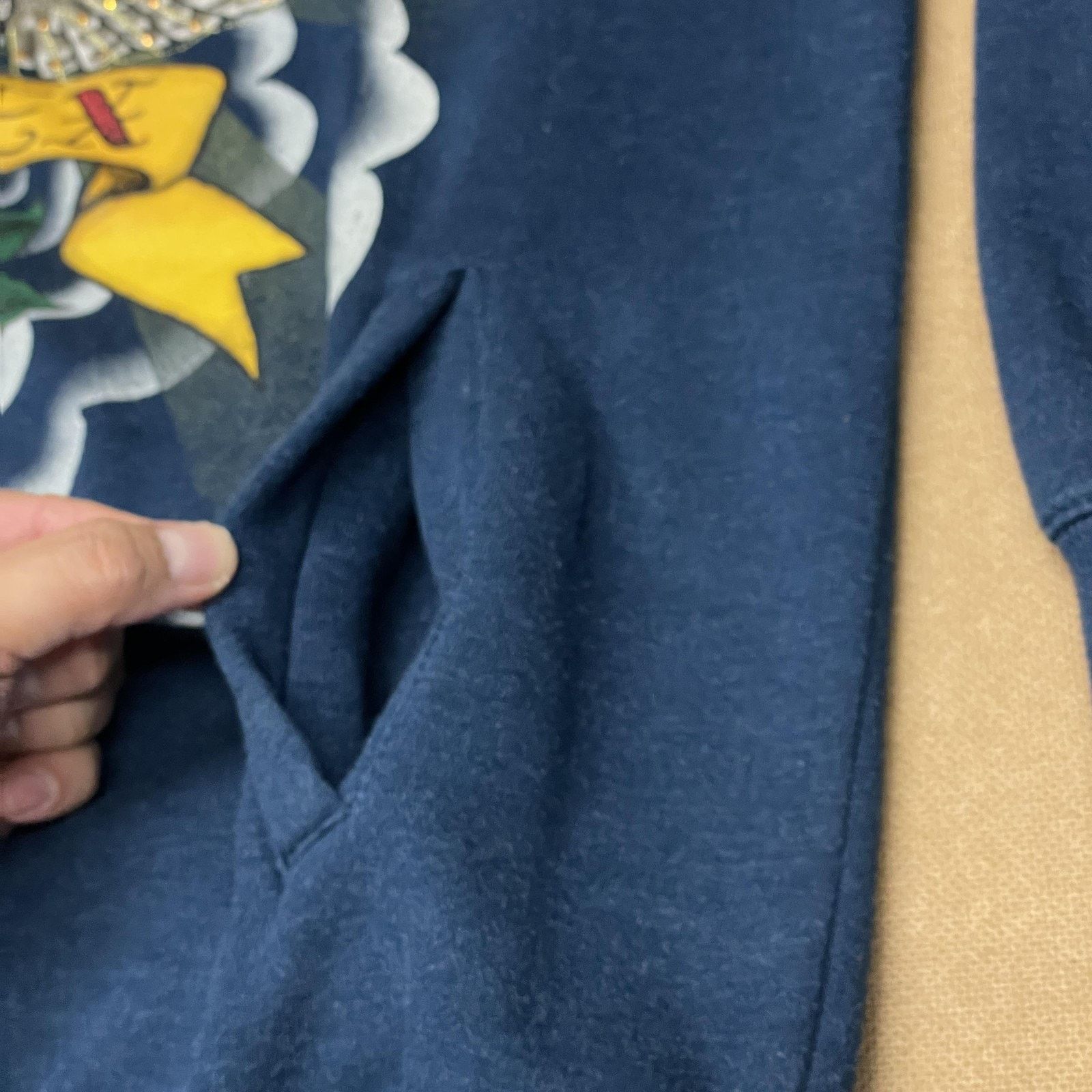 Avirex Avirex Hoodie Mens XL Blue Full Zip Graphic Eagle Rhinestone Size US XL / EU 56 / 4 - 6 Thumbnail