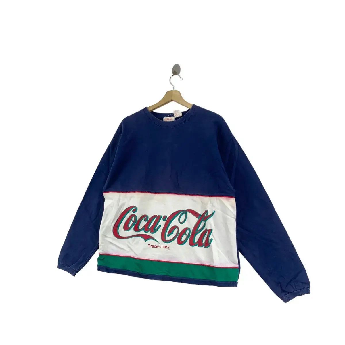 Coca Cola Vintage 90’ COCA COLA COKE Center Logo Rugby Size XL / US 12-14 / IT 48-50 - 5 Thumbnail