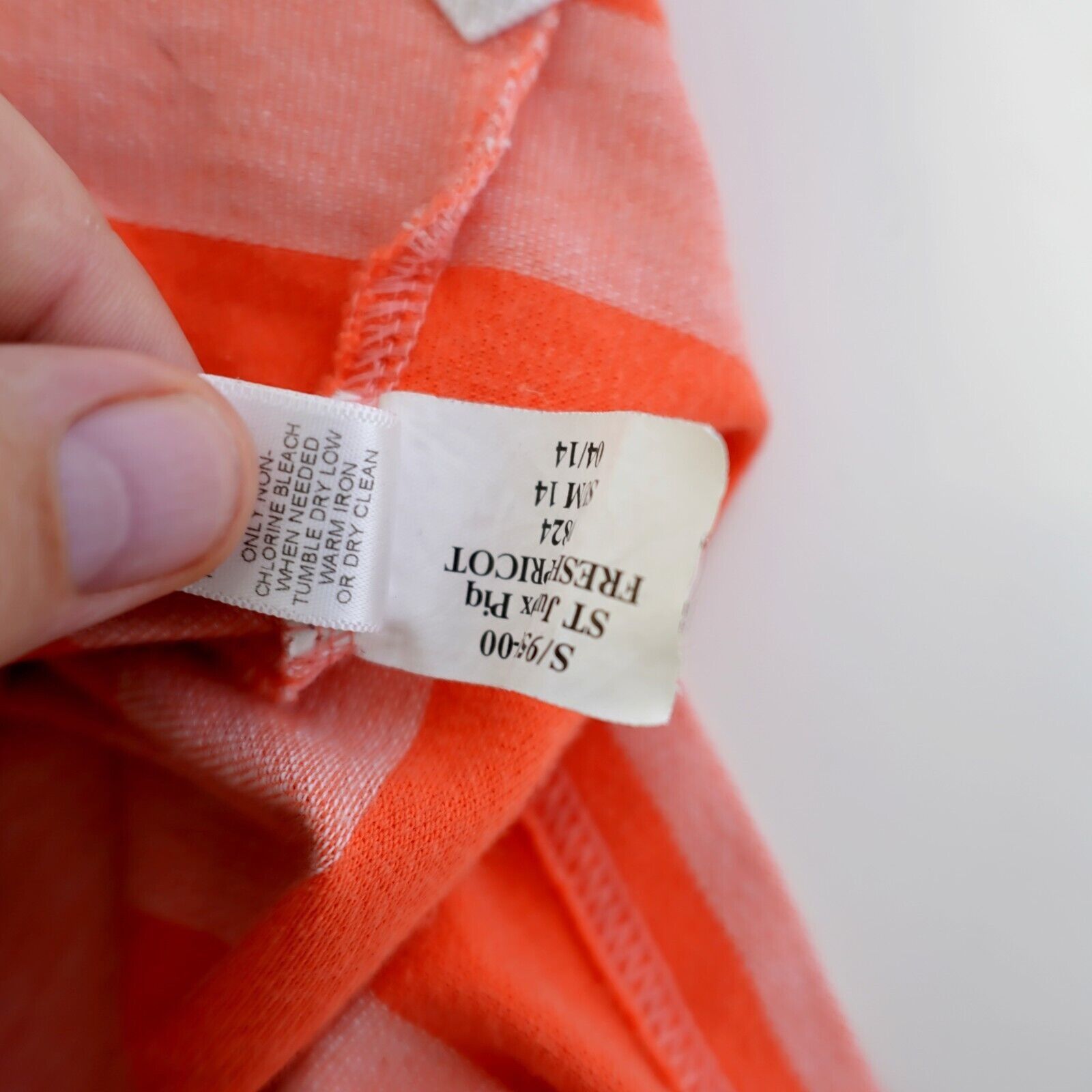 Banana Republic Banana Republic Medium Orange Striped Short Sleeve Collared Size US M / EU 48-50 / 2 - 9 Thumbnail
