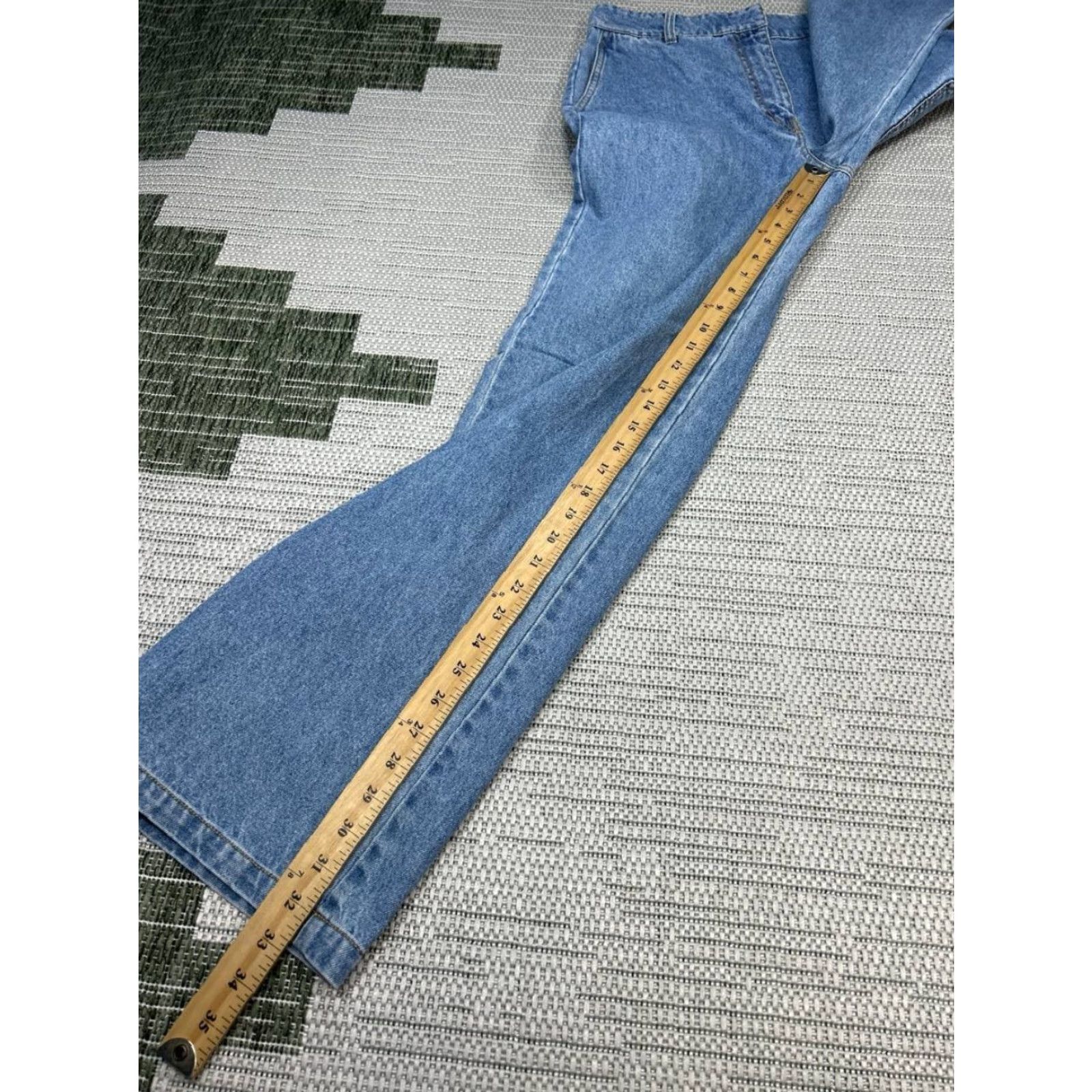 Christian Wijnants Christian Wijnants Jeans Womens 36 Blue Denim Cotton Straight 28x33 Vintage No Size 25" / US 0 / IT 36 - 5 Thumbnail