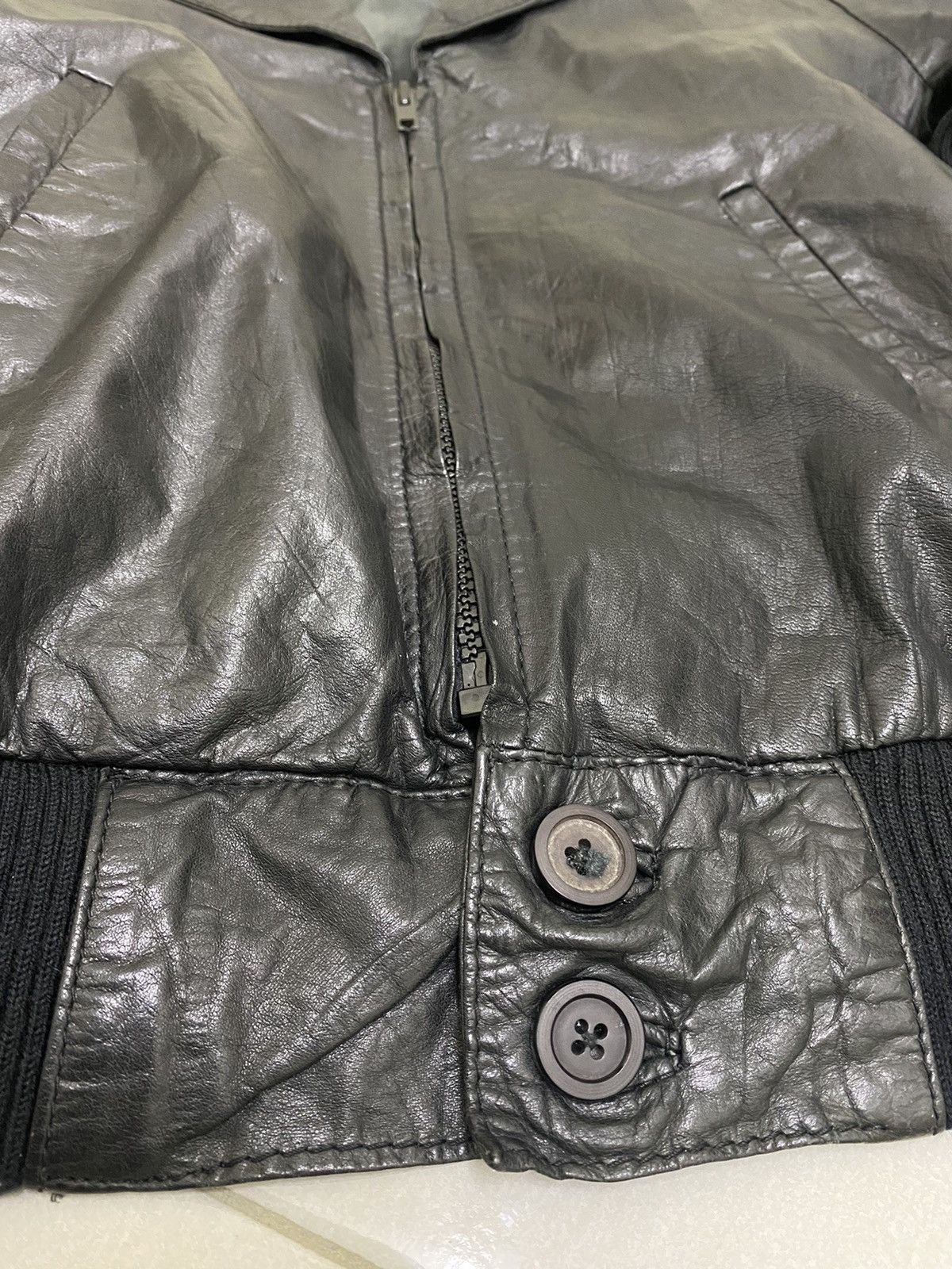 Designer × Japanese Brand × Vintage Vintage Leather Jacket early 90's Luxury Designers Size US M / EU 48-50 / 2 - 19 Thumbnail