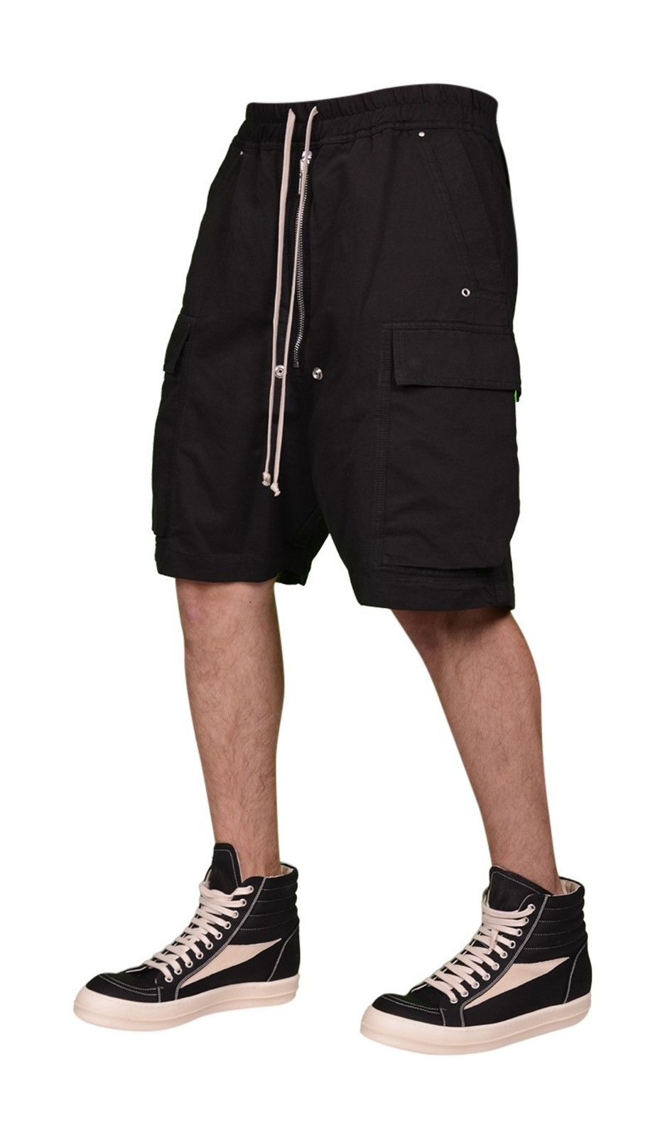Rick Owens × Rick Owens Drkshdw Last Size Rick Owens Cargo Bela Cotton Shorts Size US 32 / EU 48 - 2 Thumbnail