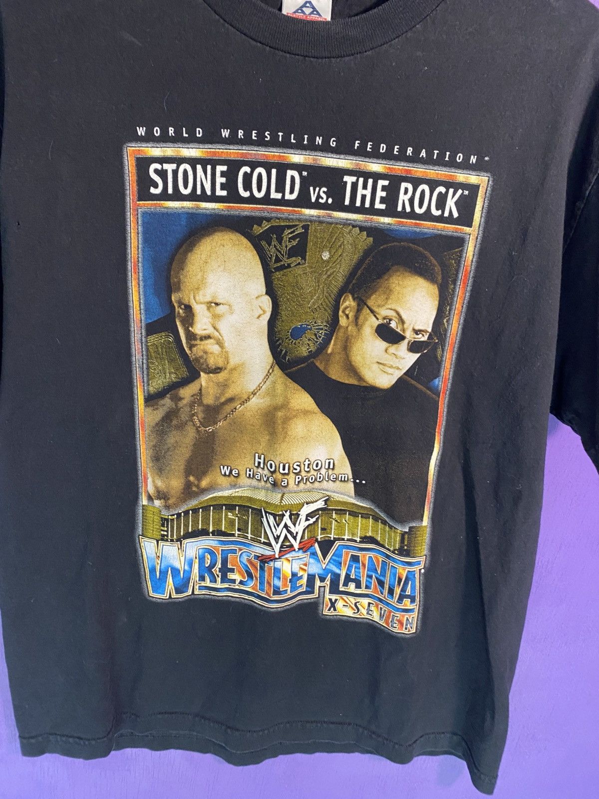 WWF Vintage 2001 WWF Wrestlemania X-Seven t-shirt Size US L / EU 52-54 / 3 - 3 Thumbnail