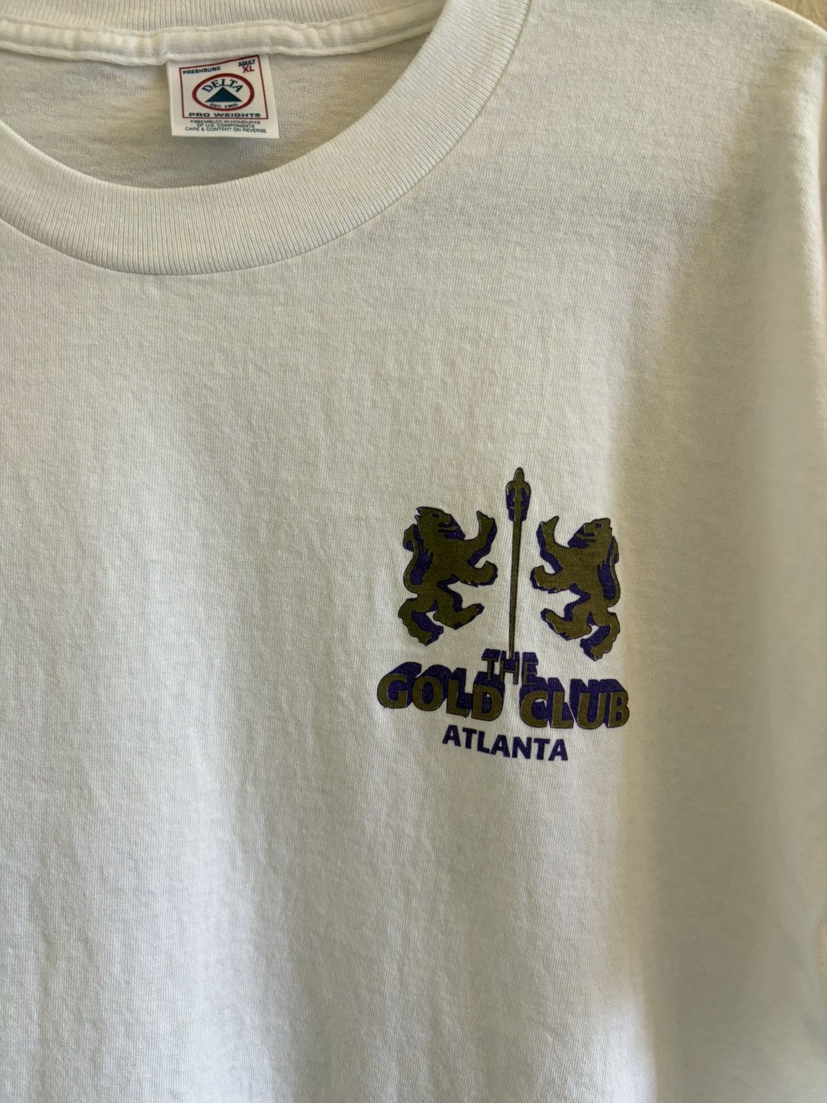 Vintage Vintage 90s The Gold Club Atlanta Strip Club Merch Tee XL Size US XL / EU 56 / 4 - 4 Thumbnail