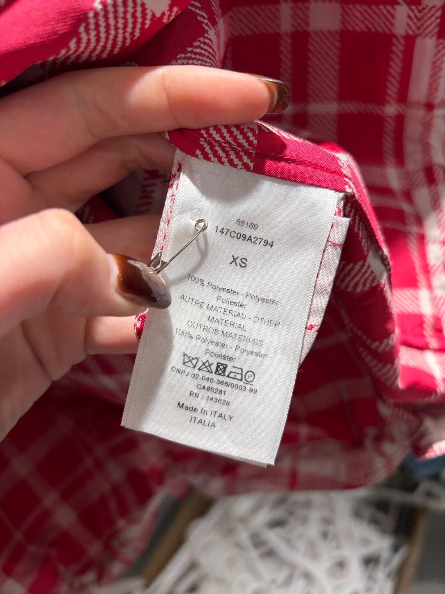 Dior Dior Magenta Check Hooded Oversized XS Jacket Size XS / US 0-2 / IT 36-38 - 3 Thumbnail