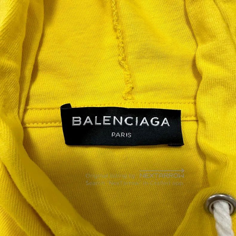 Balenciaga Balenciaga Short Sleeve - Yellow S Size Size US S / EU 44-46 / 1 - 2 Thumbnail