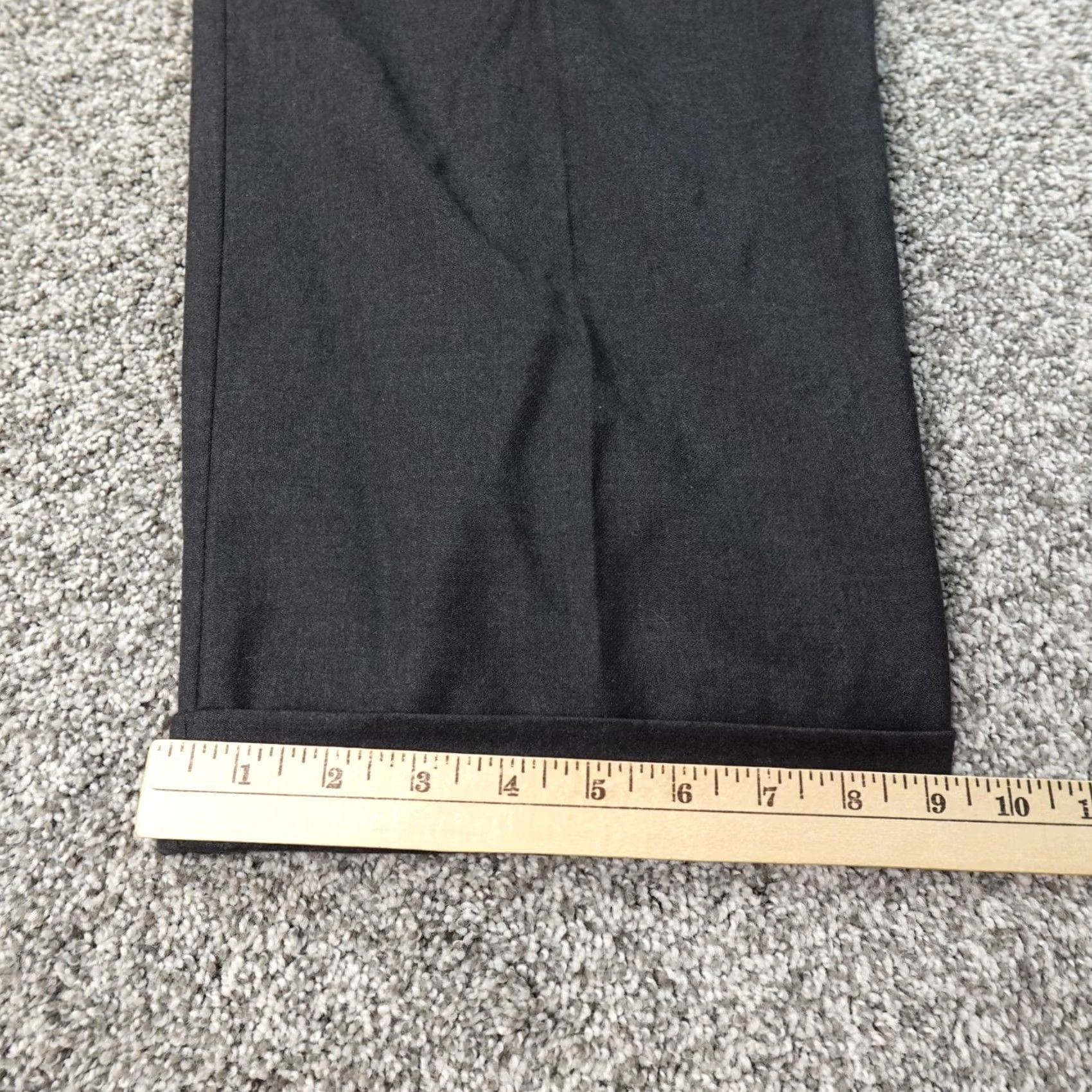 Orvis Orvis Pants Mens 42X30 Gray Wool Cashmere Dress Slacks Pleated Cuff, Regular, 42, Gray, Dress Pants, Mens, Vintage: No Size US 42 / EU 58 - 2 Thumbnail