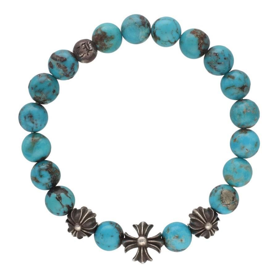 Chrome Hearts Chrome Hearts 8mm Turquoise Bracelet Size ONE SIZE - 1 Thumbnail