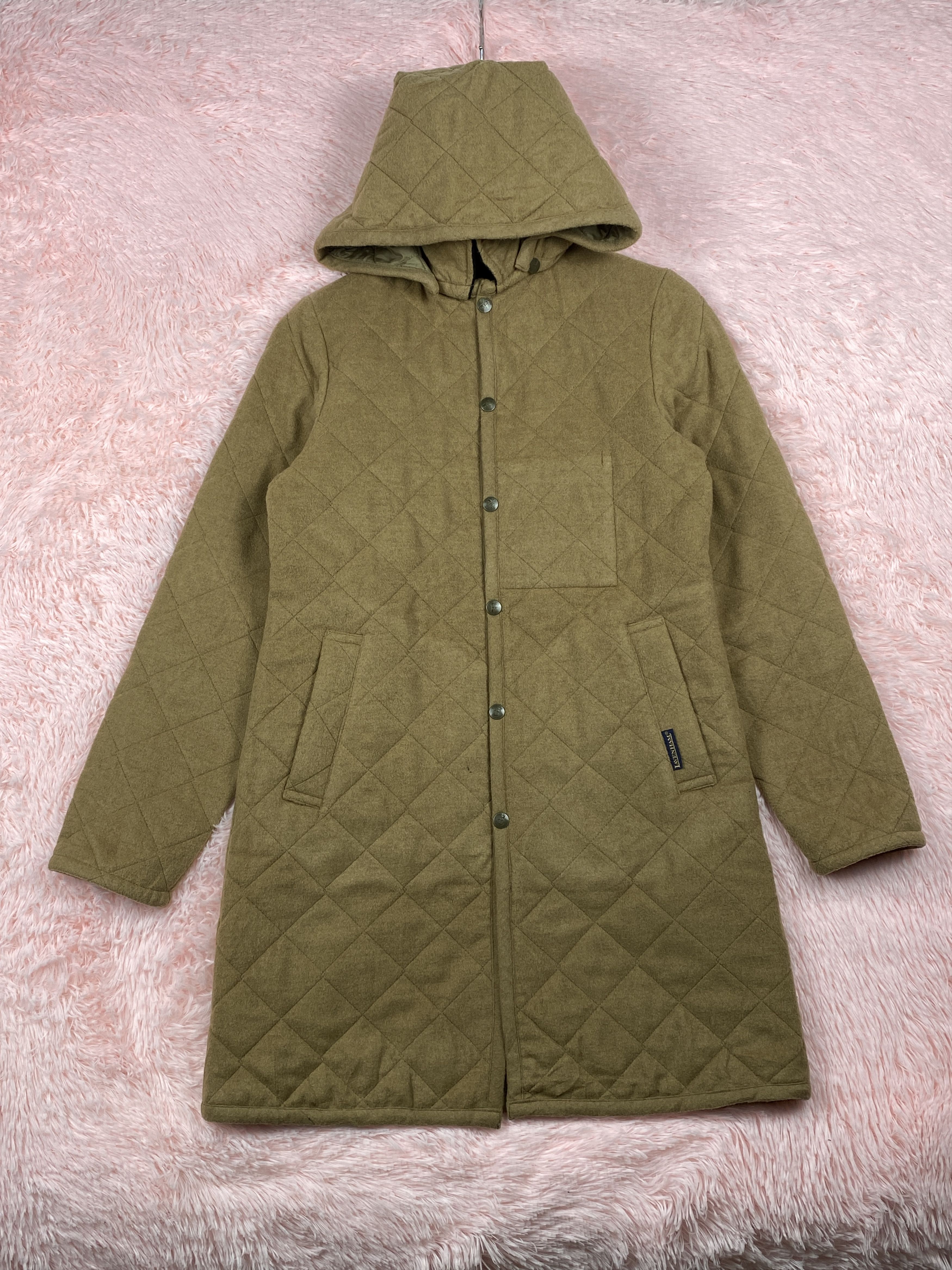 Lavenham Vintage Lavenham Hoodie Quilted Jacket Camel Hair J1706 Size US S / EU 44-46 / 1 - 1 Thumbnail