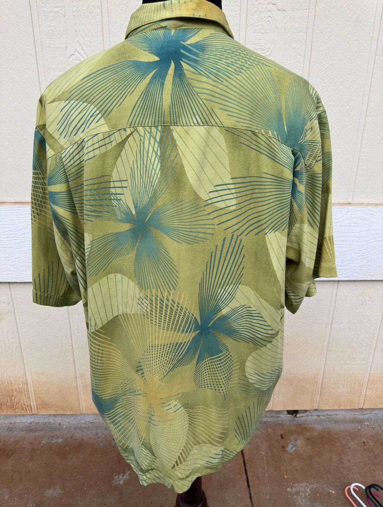Tommy Bahama New Tommy Bahama 100% Silk Green Men's Large Size US L / EU 52-54 / 3 - 2 Thumbnail