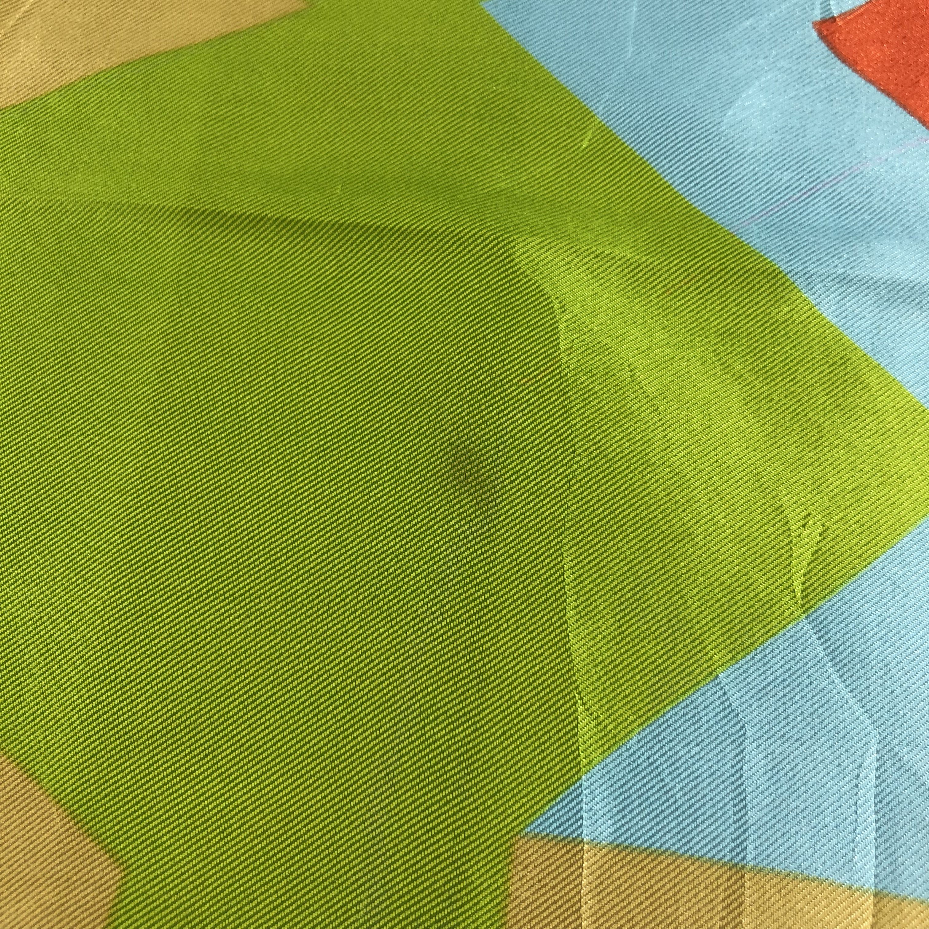 Japanese Brand Vana Abstract Silk Scarf M312 Size ONE SIZE - 5 Thumbnail