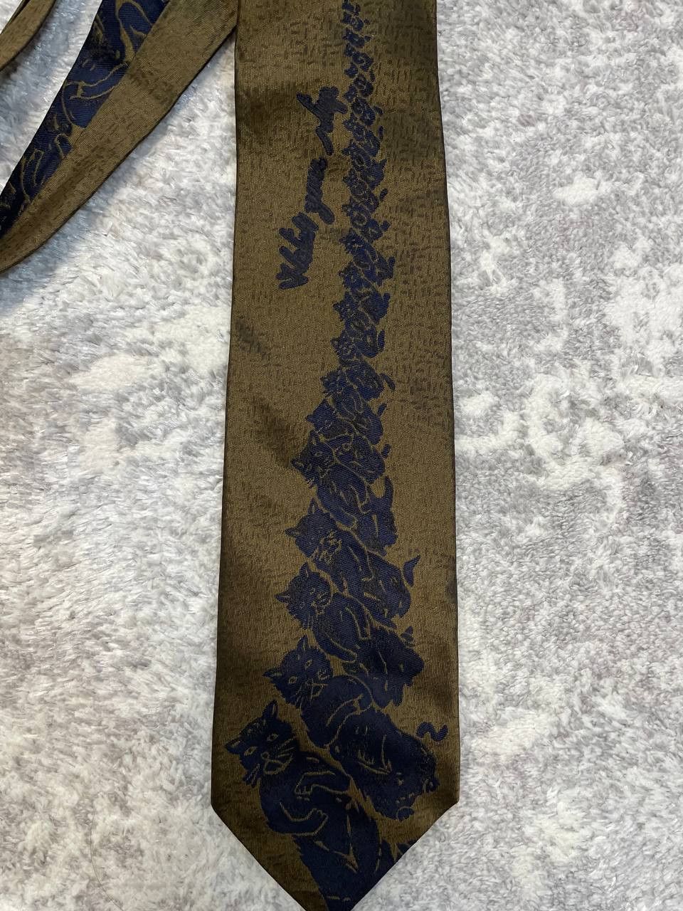 Moschino Vintage Moschino Cravatte Silk Tie Made in Italy-Cat Pattern Size ONE SIZE - 4 Thumbnail