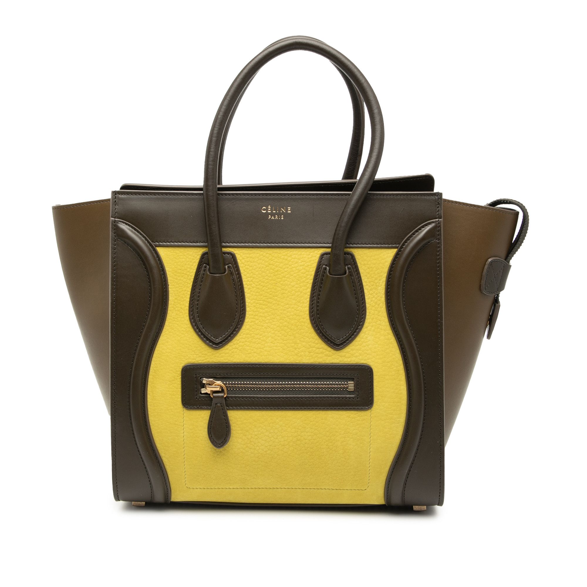 Celine Celine Micro Tricolor Leather Luggage Tote Size ONE SIZE - 1 Thumbnail