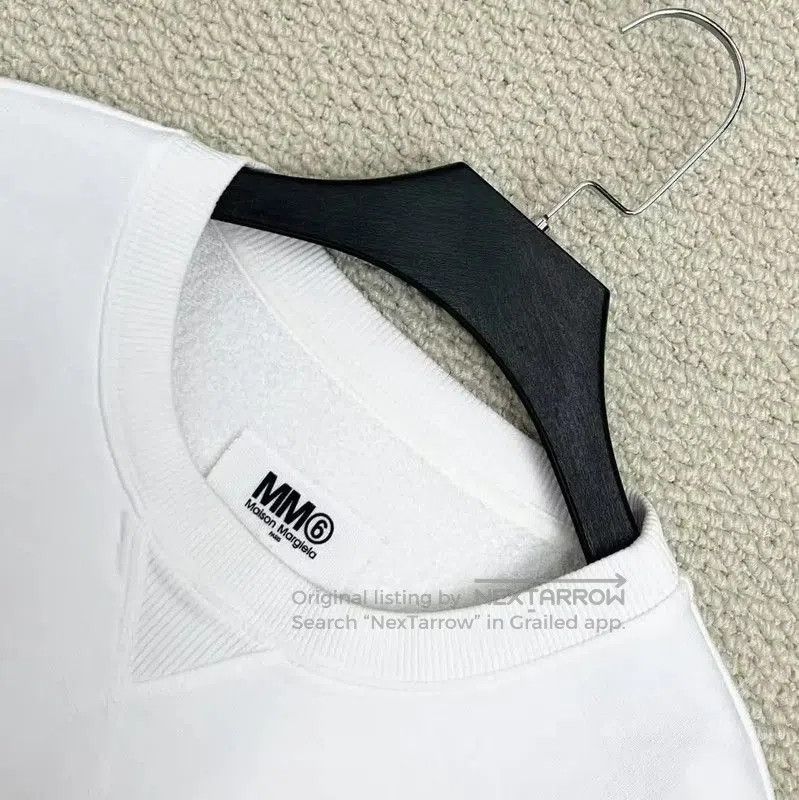 Maison Margiela Maison Margiela White Cotton Women's Pullover Sweatshirt . Size S / US 4 / IT 40 - 3 Thumbnail