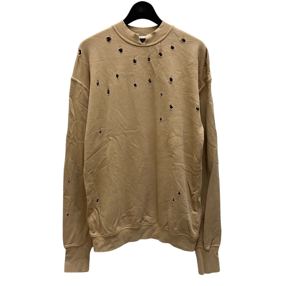 Helmut Lang Distressed Drop Shoulder Sweatshirt Size US S / EU 44-46 / 1 - 1 Thumbnail
