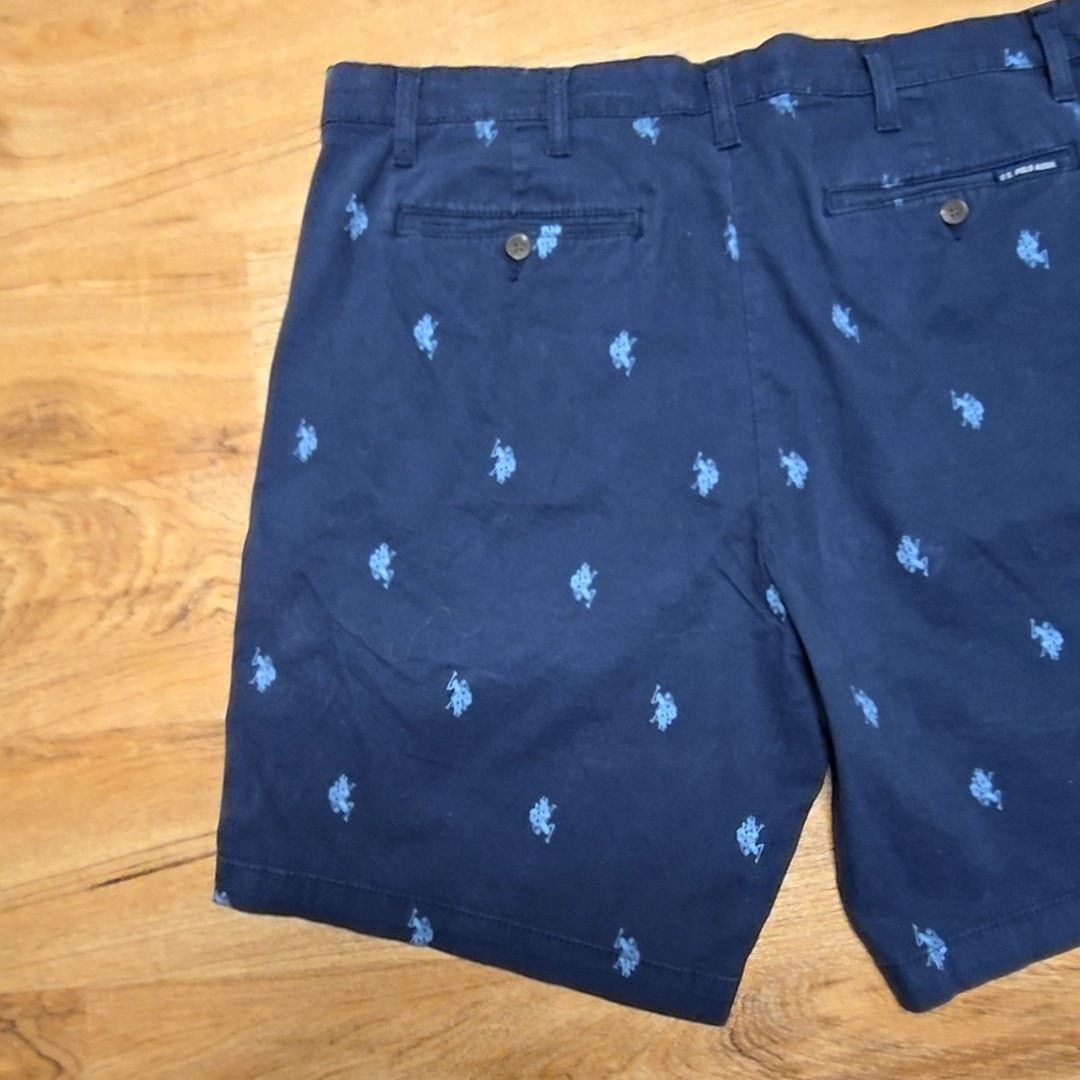 U.S. Polo Assn. U.S. Polo Assn. Shorts Navy Blue Embroidered Mens 38 Shorts Size US 38 / EU 54 - 6 Thumbnail