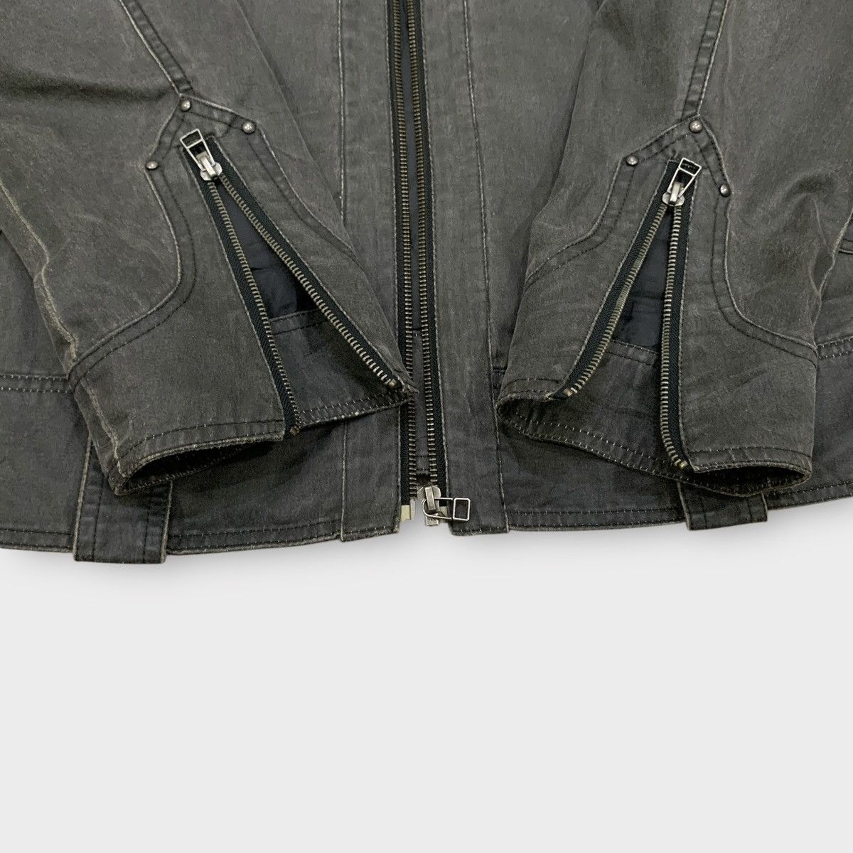 Mossimo MOSSIMO STAND COLLAR BIKER JACKET MULTIPOCKET MILITARY Size US M / EU 48-50 / 2 - 10 Thumbnail