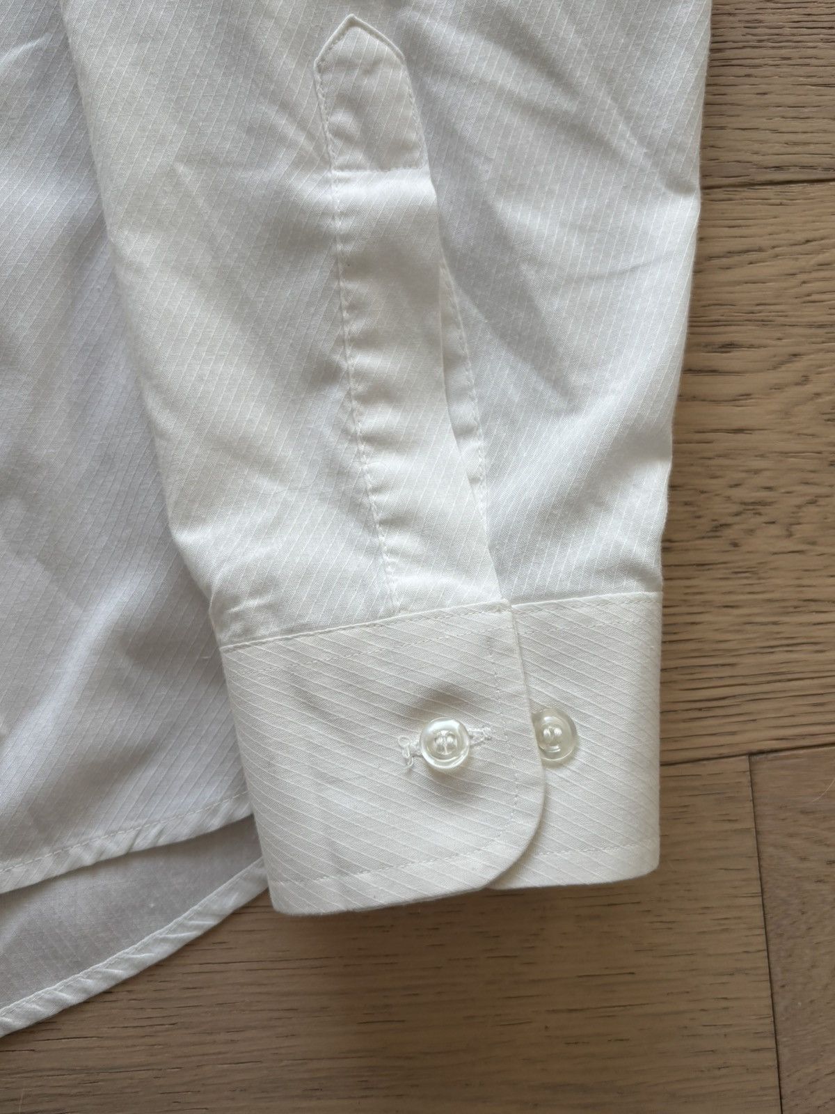 Givenchy Givenchy Monsieur Logo Embroidered Pocket White Dress Shirt Size US L / EU 52-54 / 3 - 4 Thumbnail