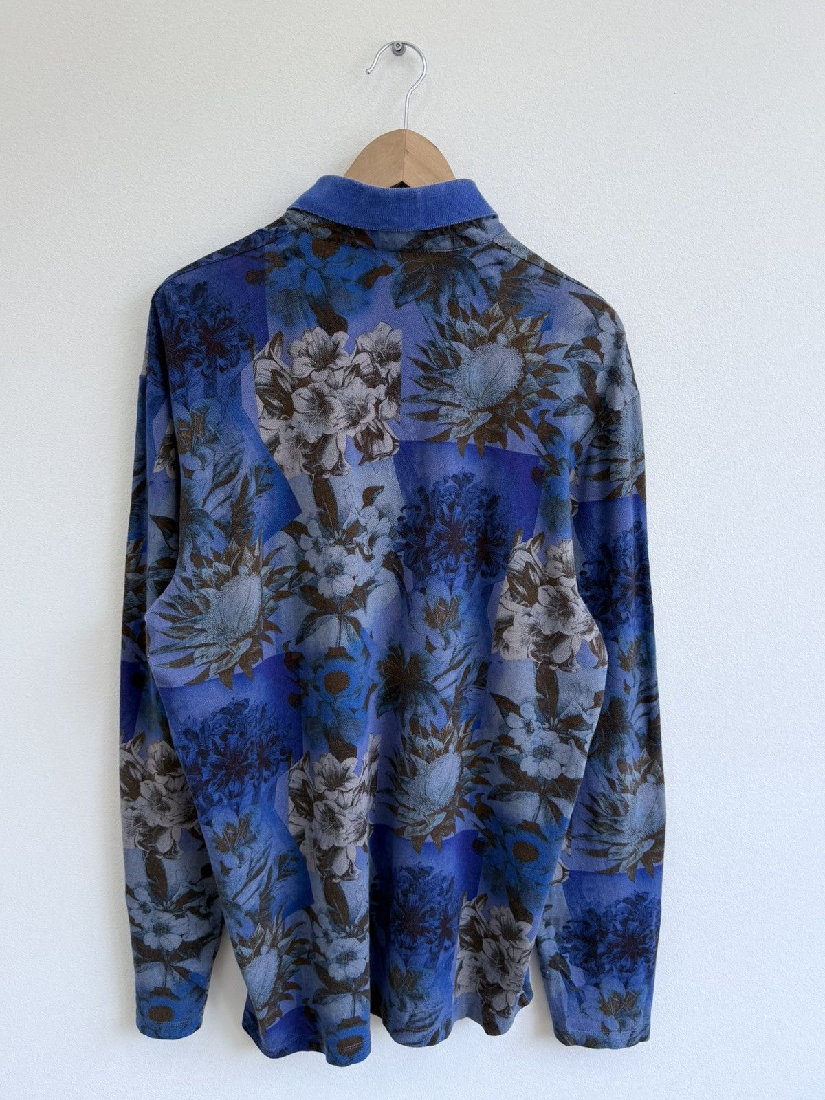 Etro Etro Floral Long Sleeve Polo Shirt Size US XL / EU 56 / 4 - 5 Thumbnail