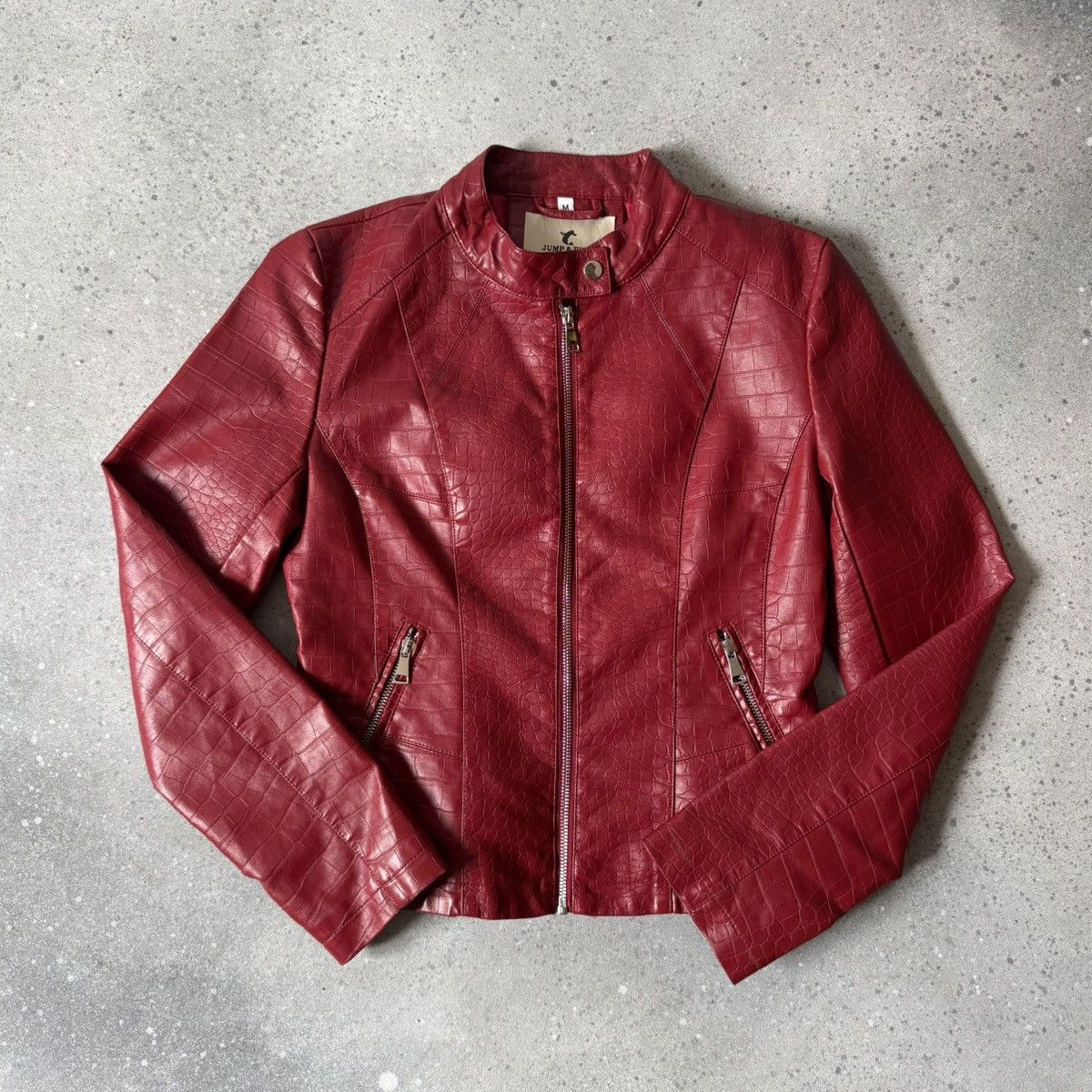 Hysteric Glamour Amazing Vintage Y2K Red Snake Skin PVC Leather Jacket Size M / US 6-8 / IT 42-44 - 2 Thumbnail