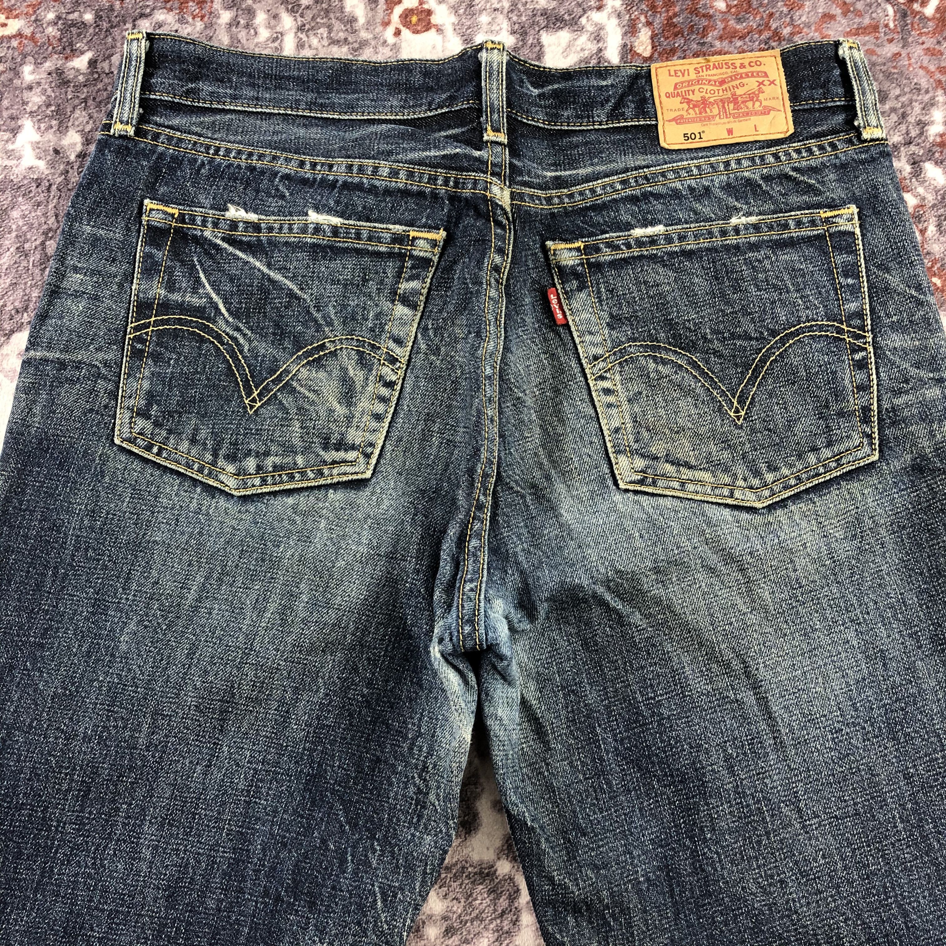Levi's × Vintage 90s Vintage Blue Wash Levis 501 Jeans-JM2916 Size US 33 - 5 Thumbnail
