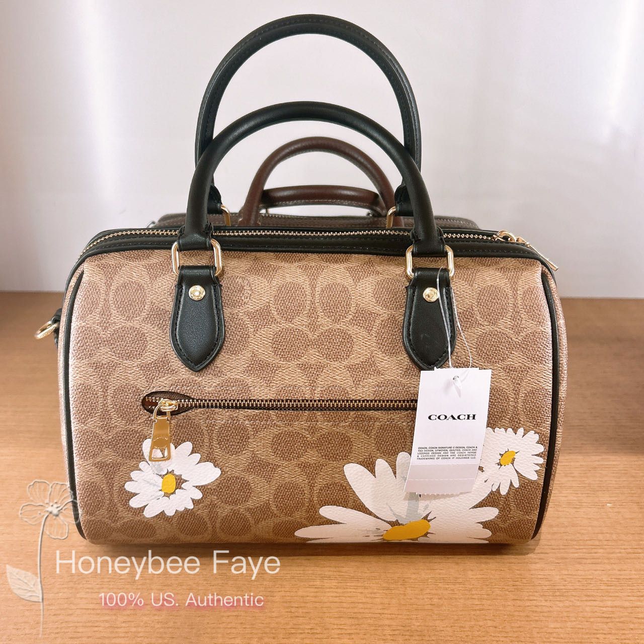 Coach Rowan Satchel Bag In Signature Canvas With Floral Print Size ONE SIZE - 2 Thumbnail