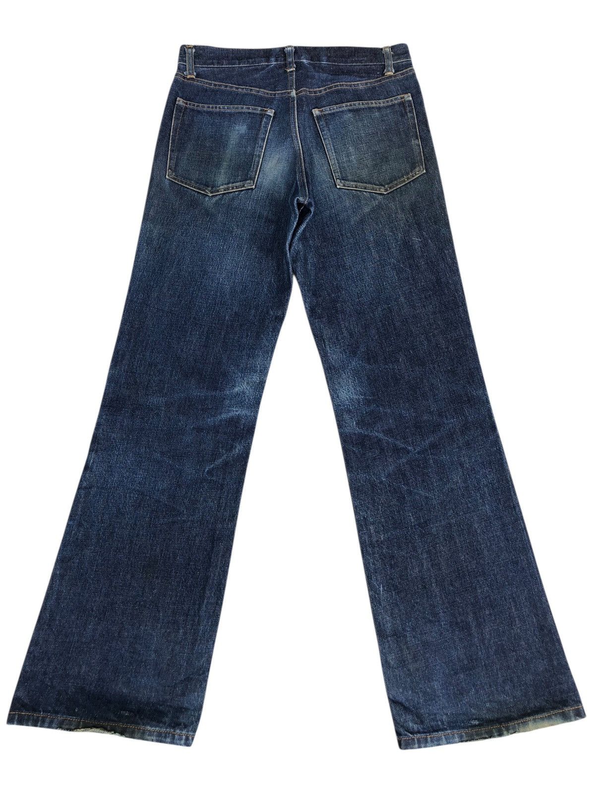 Yohji Yamamoto Ined Homme Flared Jeans Distressed Jeans Size US 30 / EU 46 - 2 Thumbnail