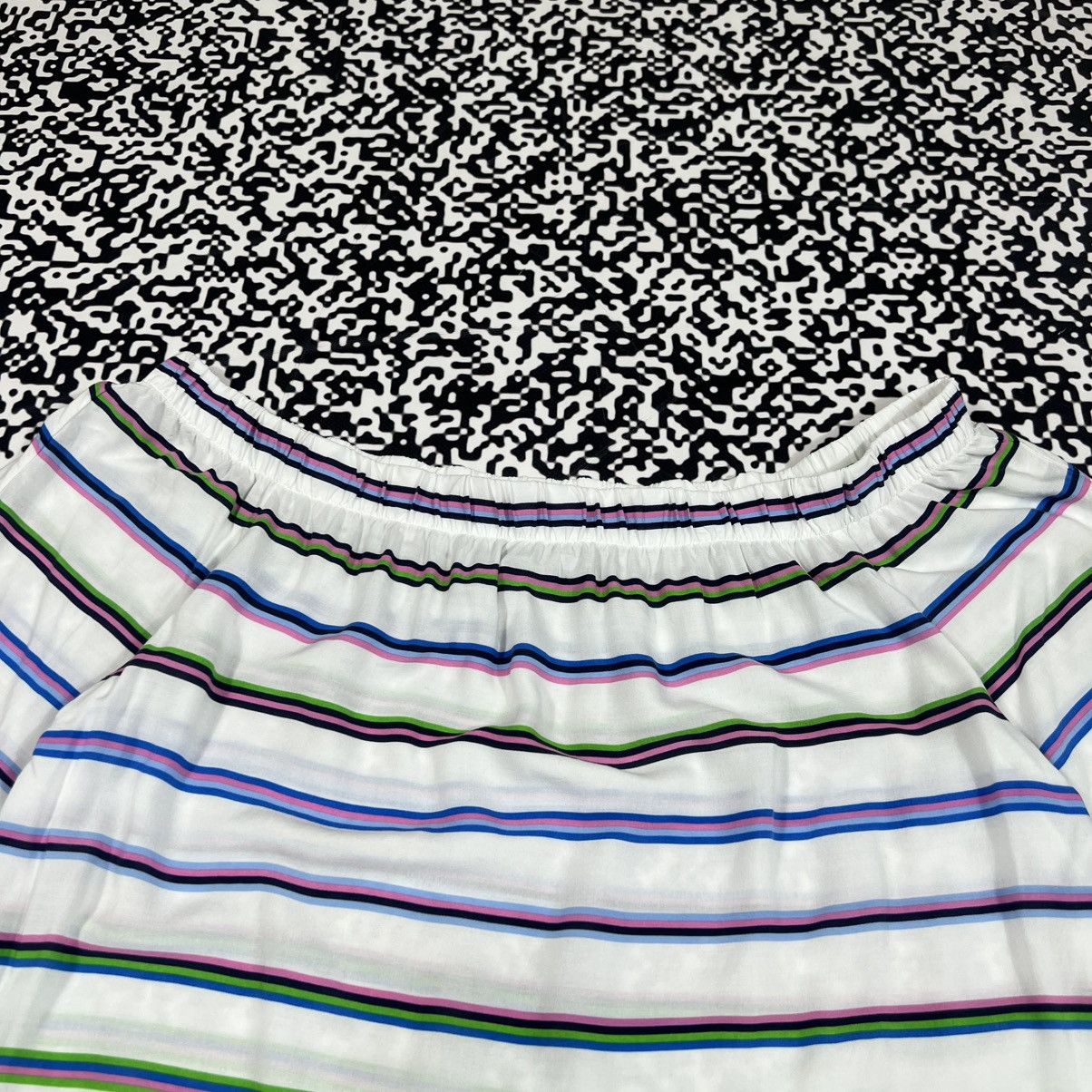 Vintage Emily Van Den Bergh Striped Retro Luxury Style Blouses Shirt Size M / US 6-8 / IT 42-44 - 13 Thumbnail