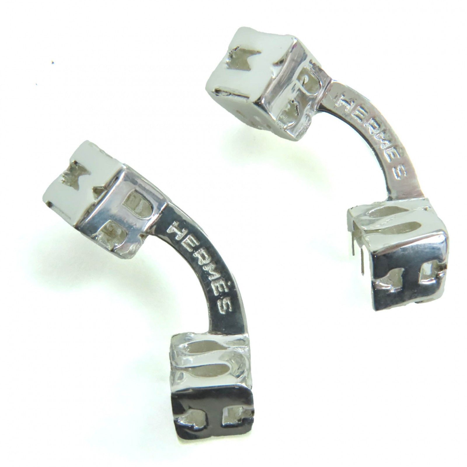 Hermes Hermes Hermès SV925 Cufflinks Metal Cufflinks DUTY FREE for USA Size ONE SIZE - 1 Thumbnail