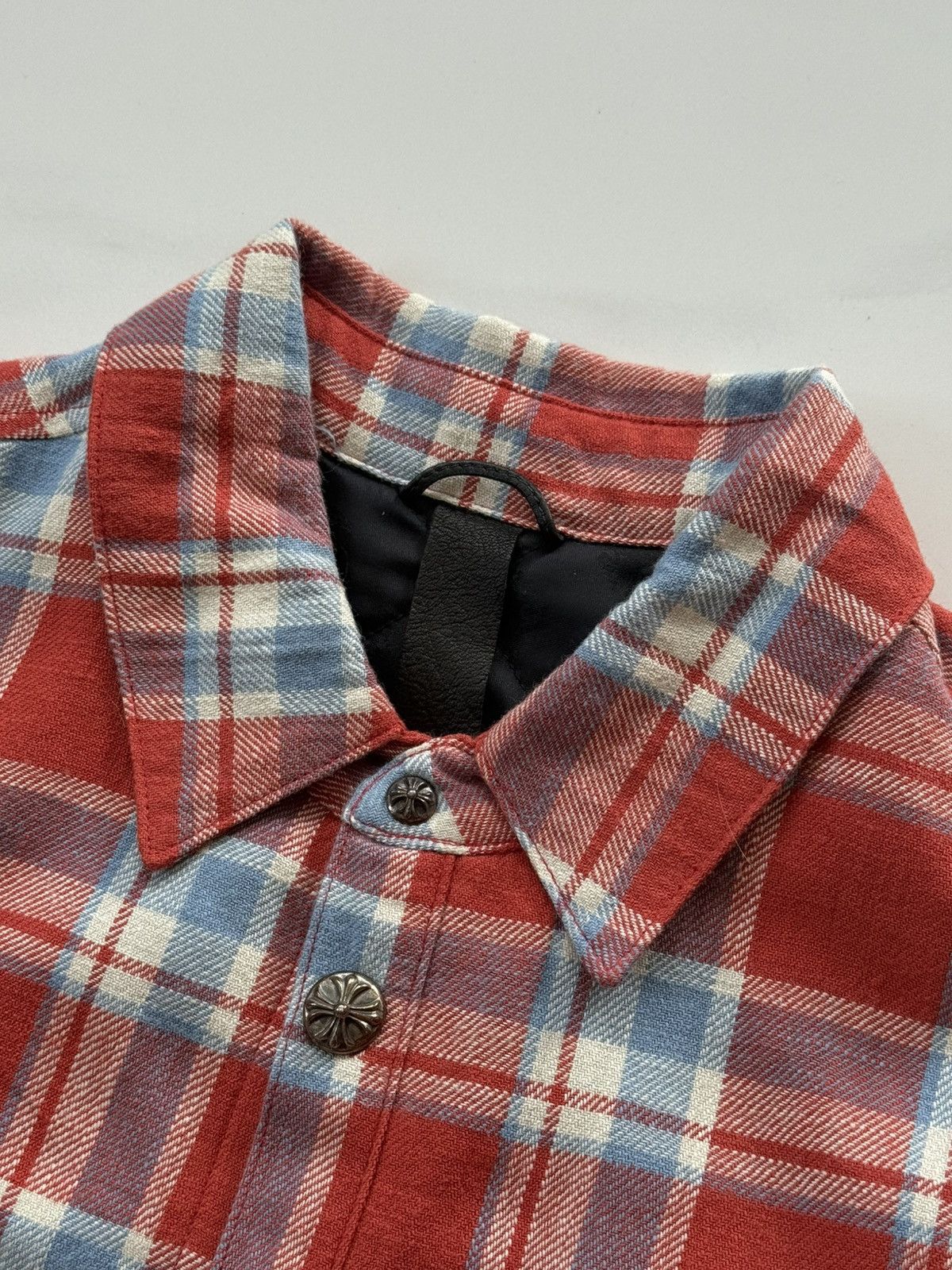 Chrome Hearts Chrome Hearts 2022 Red Flannel Jacket Size US L / EU 52-54 / 3 - 7 Thumbnail