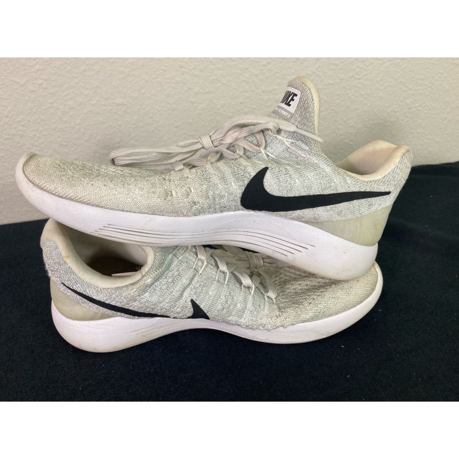 Nike Nike Women's Lunarepic Flyknit 2 Gray Running Shoes Sz 8 Size US 8 / IT 38 - 10 Thumbnail