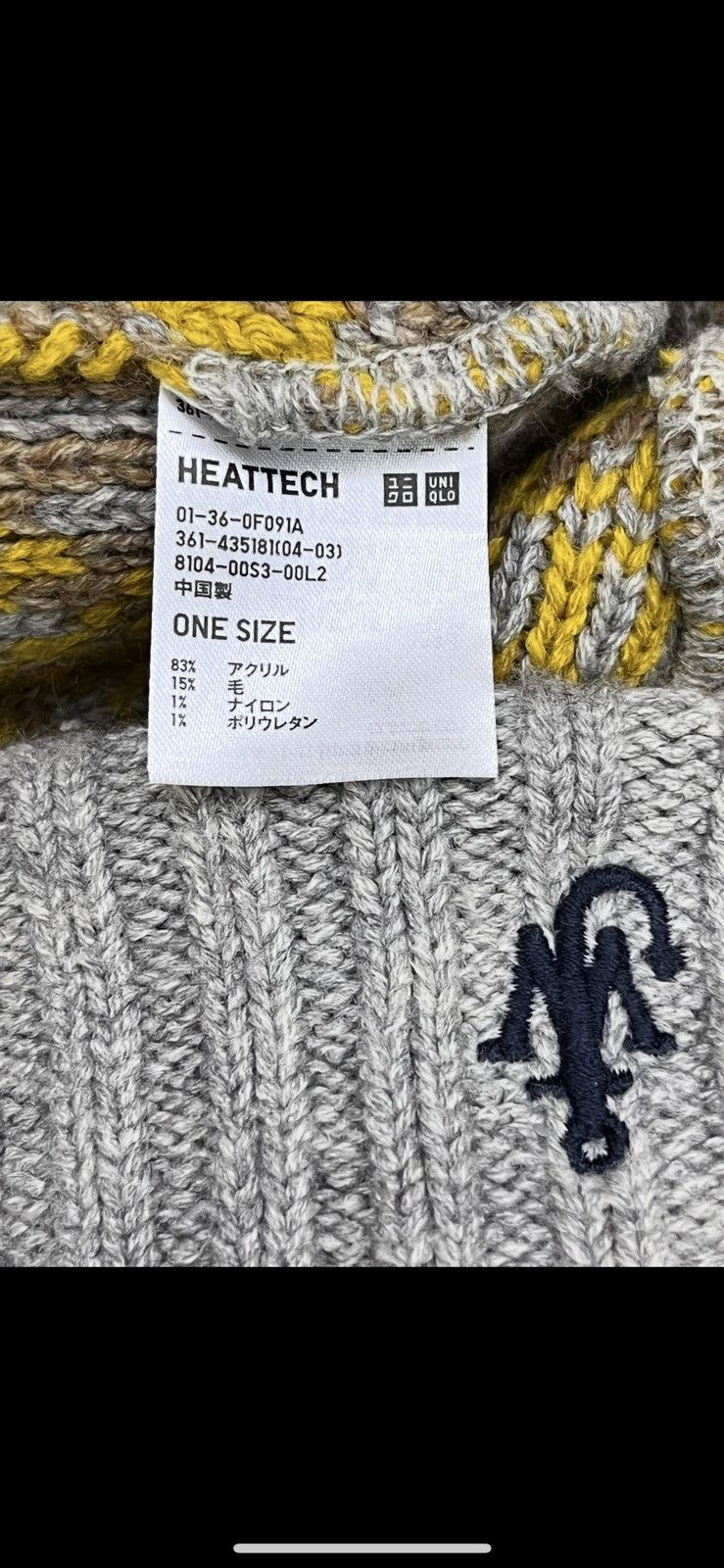 JW Anderson × Uniqlo JW Anderson x Uniqlo Heattech Argyle Beanie - One Size Size ONE SIZE - 5 Thumbnail