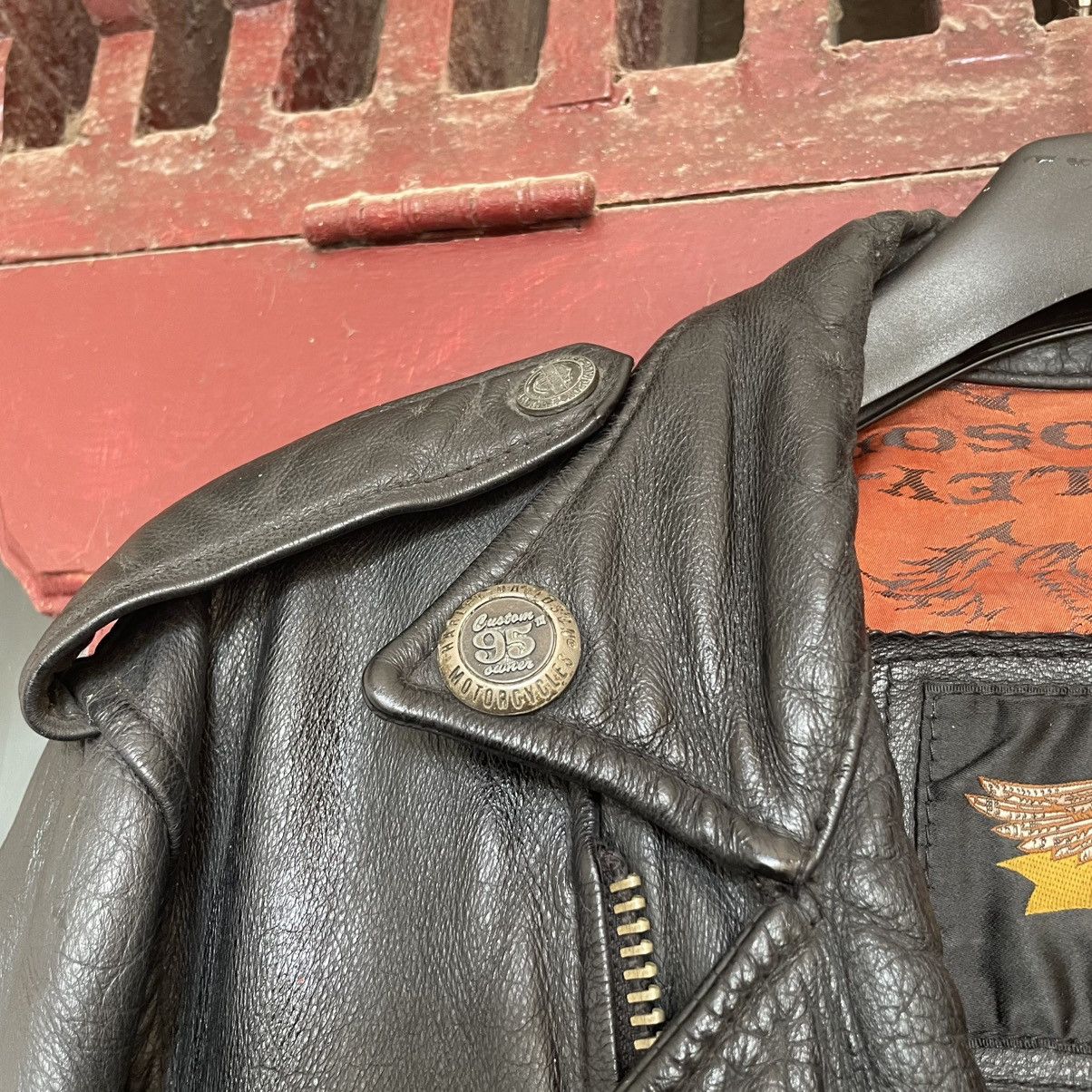 Harley Davidson Harley Davidson 00s - Classic Leather Biker Jacket Size US M / EU 48-50 / 2 - 8 Thumbnail