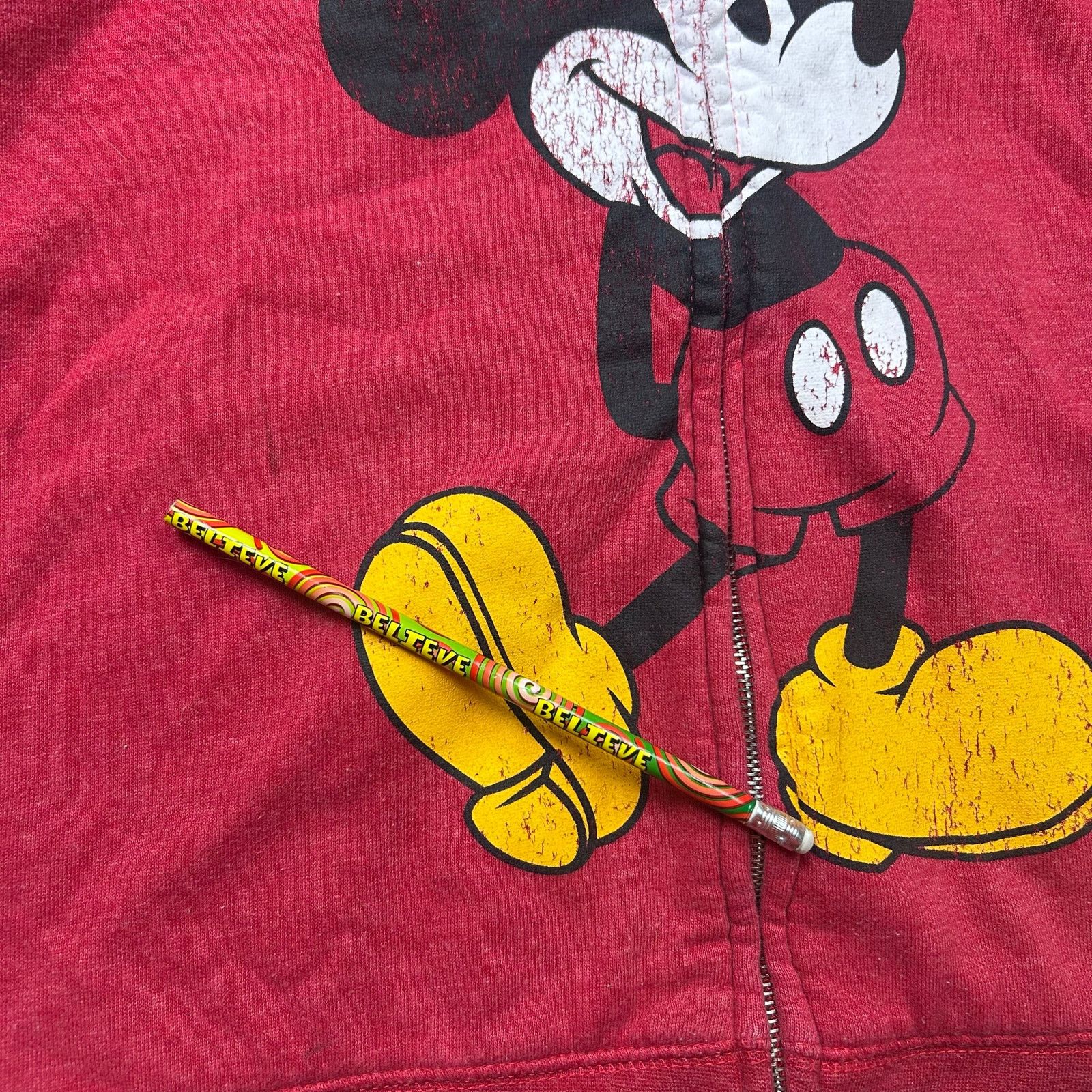 Disney Disney Mickey Mouse Japan Full Zip Striped Hoodie Jacket Size US S / EU 44-46 / 1 - 4 Thumbnail