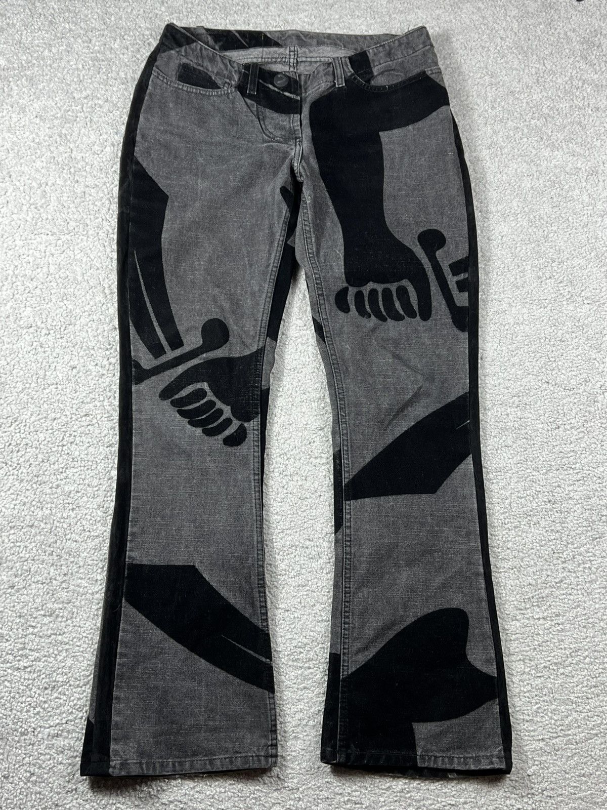 Vivienne Westwood 1998 Vivienne Westwood Anglomania Sword Pirate Flared Jeans Size 30" / US 8 / IT 44 - 1 Thumbnail