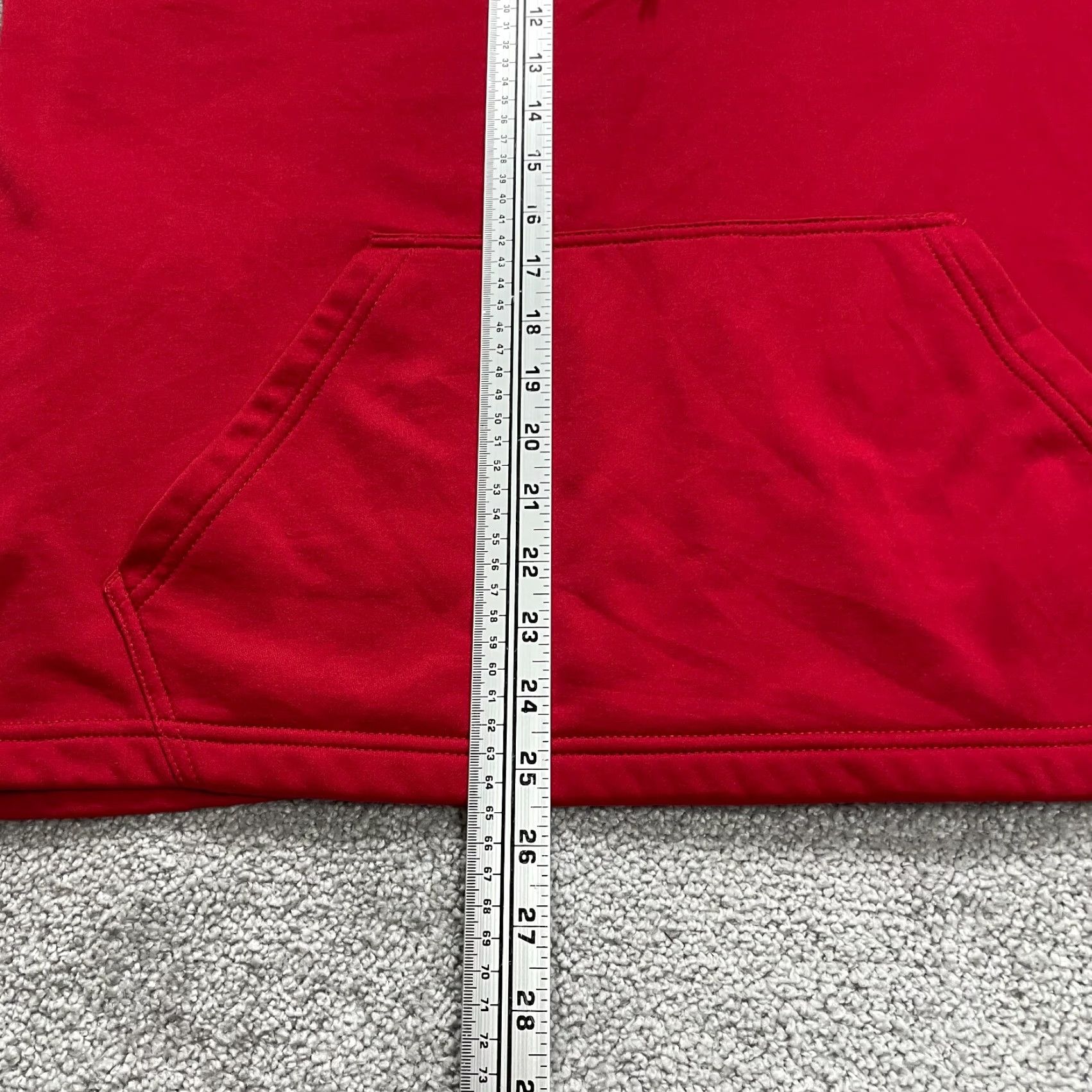 Augusta Sportswear Augusta Hoodie Unisex Adults M Red Pullover Fleece Logo Pockets Hooded Sweatshirt Size US M / EU 48-50 / 2 - 7 Thumbnail