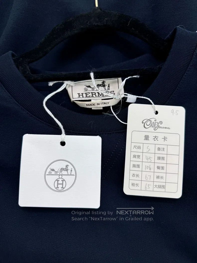 Hermes Hermes Dark blue men's sweater Size US S / EU 44-46 / 1 - 5 Thumbnail