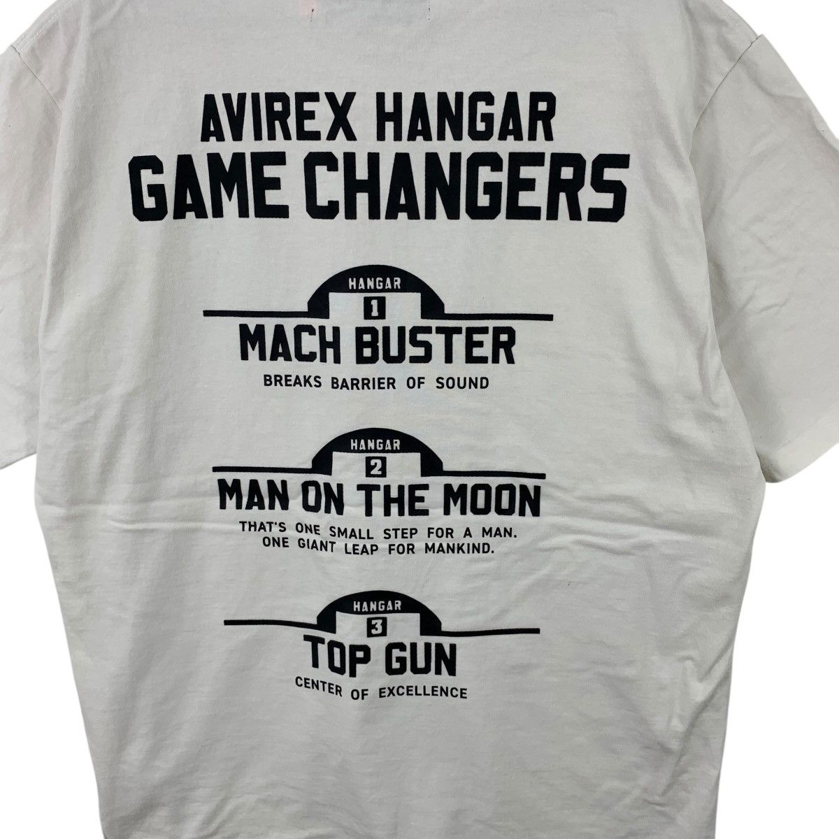 Vintage AVIREX HANGAR GAME CHANGERS Top Gun Tee Shirt Man Size US L / EU 52-54 / 3 - 5 Thumbnail