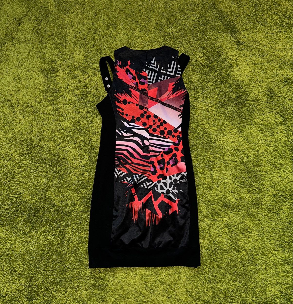 Designer × Versace × Versace Jeans Couture Versace jeans couture graphic avant Garde dress Size L / US 10 / IT 46 - 10 Thumbnail