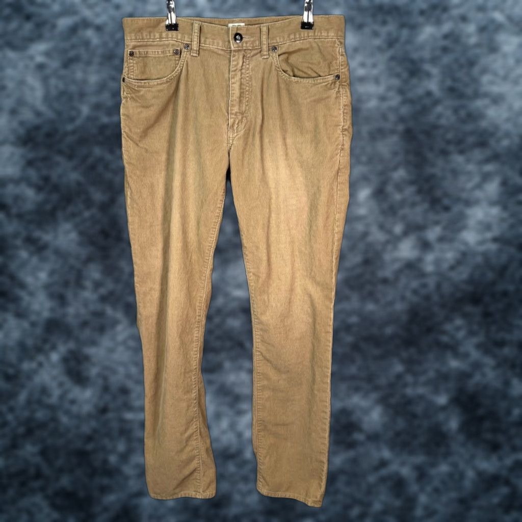 J.Crew J.CREW 484 Mens Pants 31 x 32 Slim Fit Corduroy Beige Cotton Shirt? Size US 31 - 1 Thumbnail