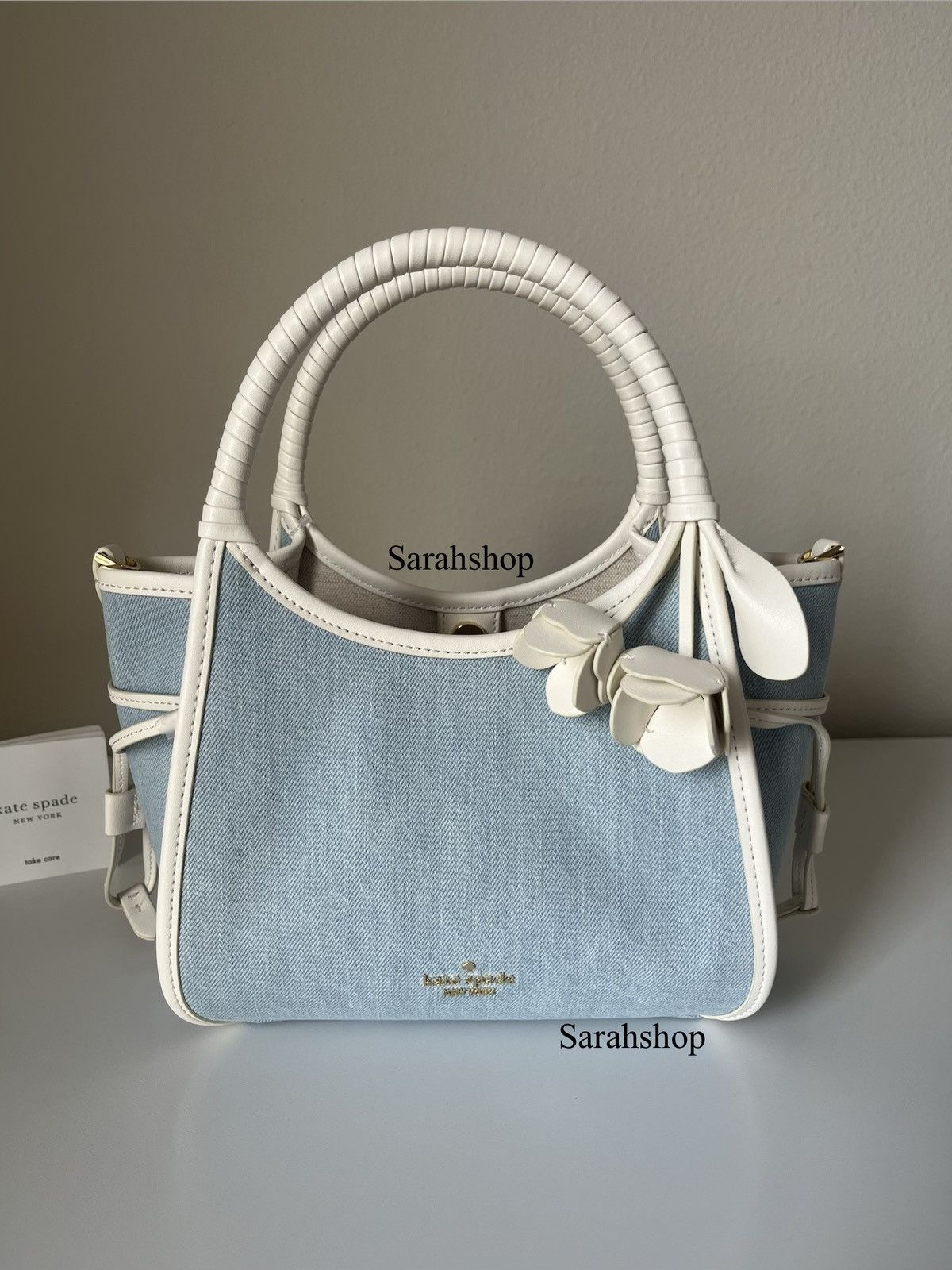 Kate Spade Kate Spade Stash Denim Floral Small Carryall Bag Size ONE SIZE - 1 Thumbnail