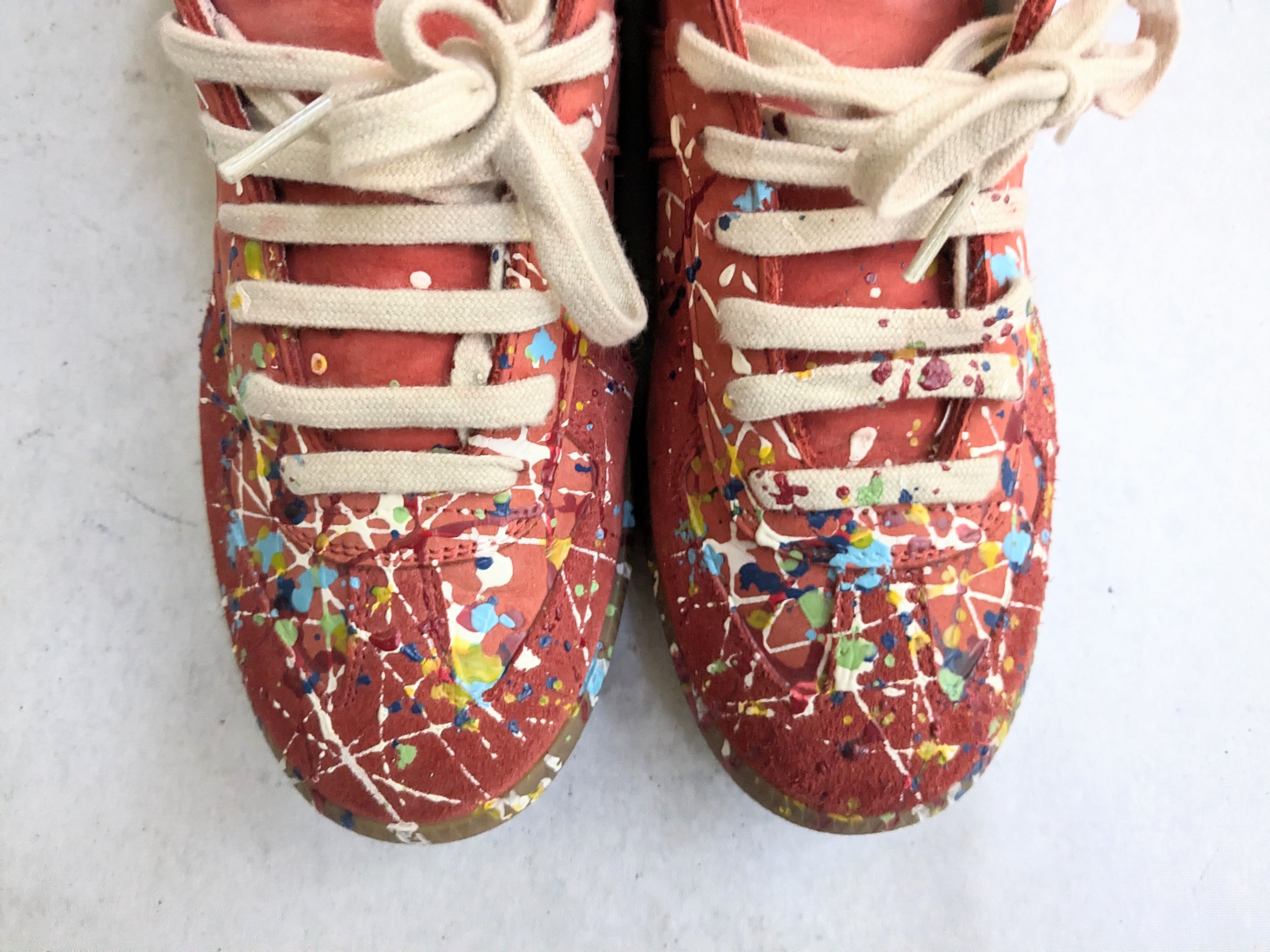 Maison Margiela Maison Margiela Replica GAT Paint Splatter Red 8 41 High Top Size US 8 / EU 41 - 2 Thumbnail