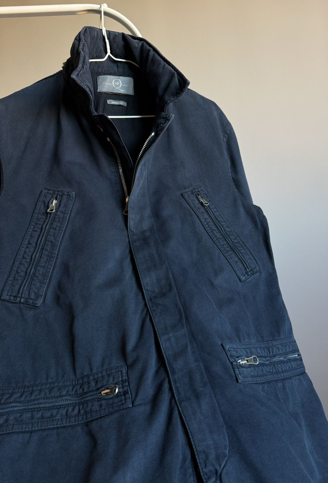 Alexander McQueen Alexander McQueen Cotton Nylon Hood Faded Jacket Coat Size US M / EU 48-50 / 2 - 10 Thumbnail