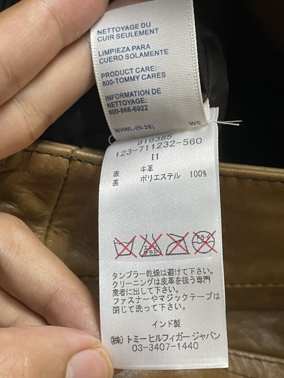 Leather × Tommy Hilfiger × Vintage Tommy Hilfiger Genuine Leather Pants (114) Size US 28 / EU 44 - 11 Thumbnail