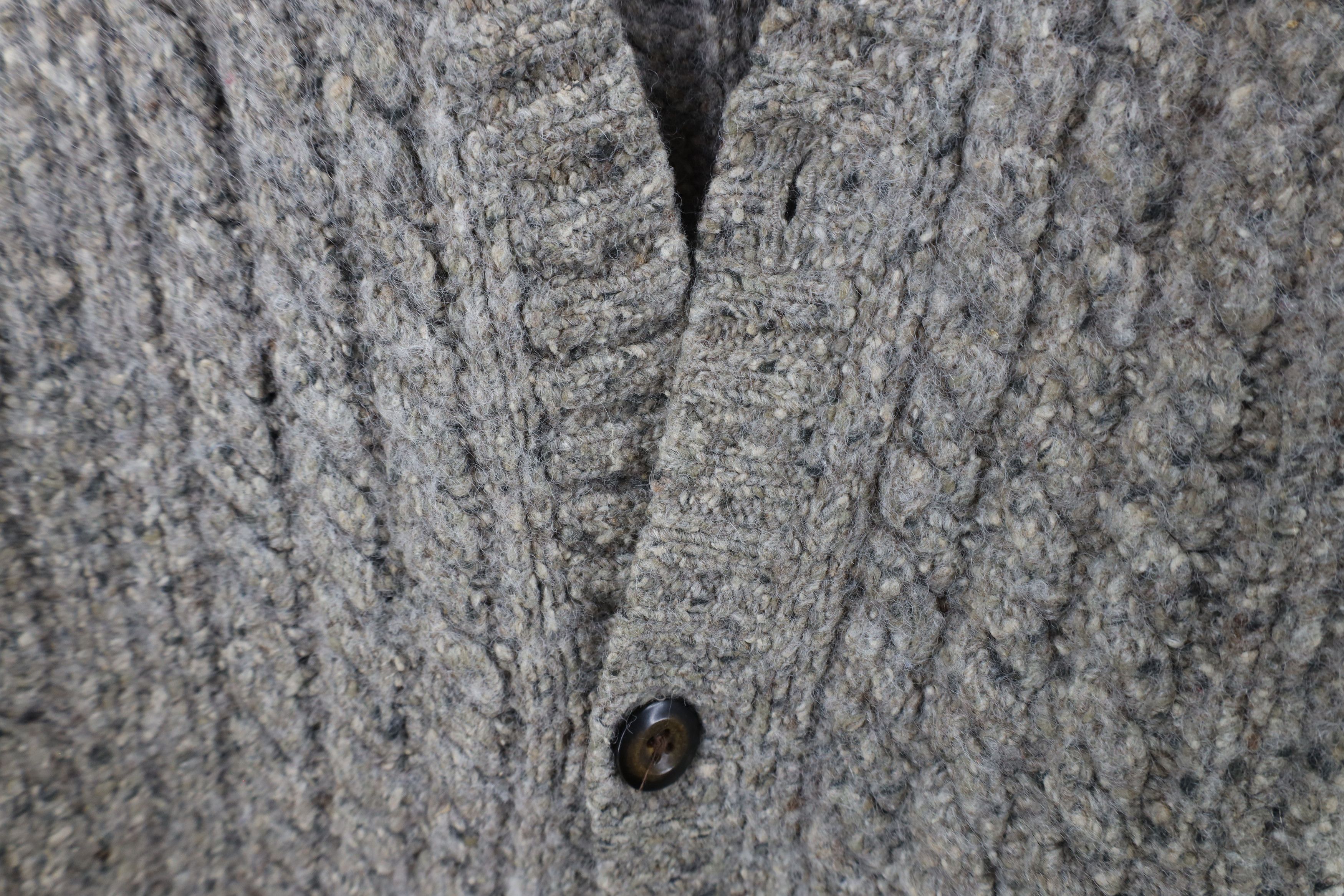 Vintage Vintage 90s Streetwear Cable Knit Cardigan Sweater Vest Size US M / EU 48-50 / 2 - 4 Thumbnail