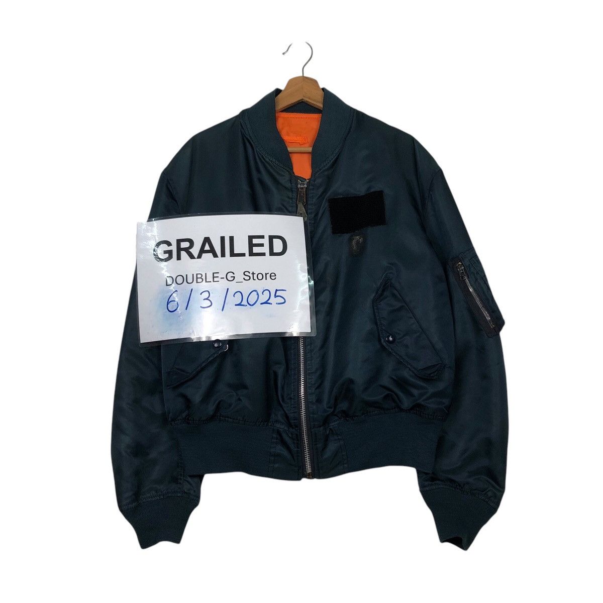 Schott 📌Vintage Reversible Bomber Jacket Ma-1 Schott Made in Usa Size US L / EU 52-54 / 3 - 1 Thumbnail