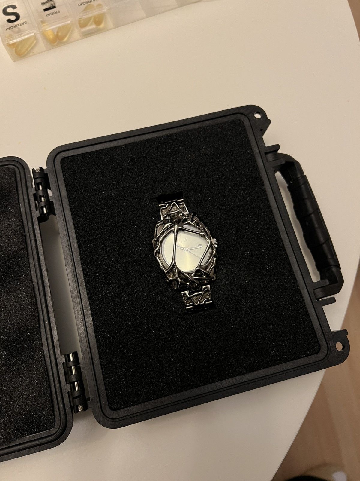 Alabaster Industries Watch Meteor Sinew in Champagne