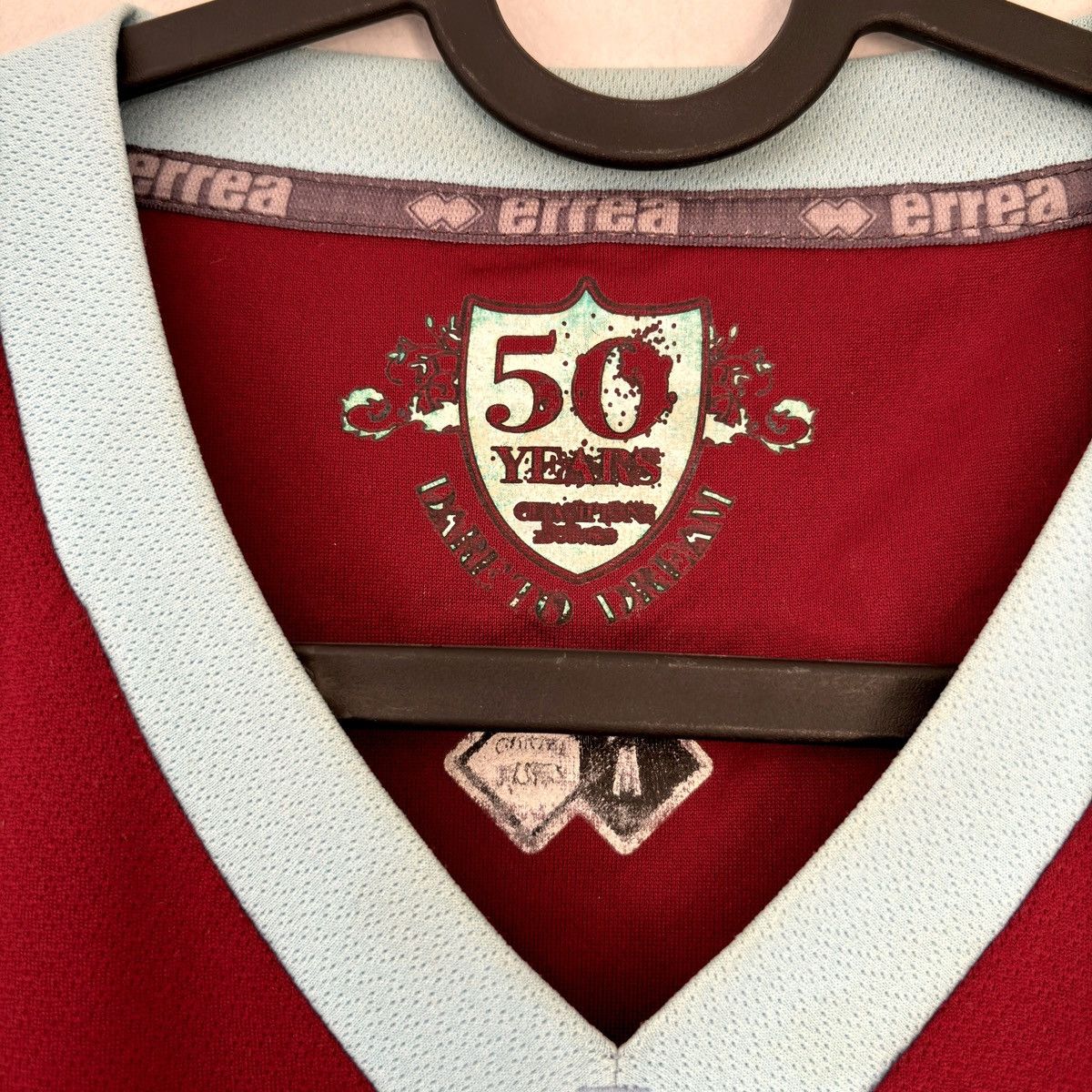 Vintage 2009 2010 Burnley Errea Vintage Home Kit Soccer Jersey Shirt Size US M / EU 48-50 / 2 - 6 Thumbnail