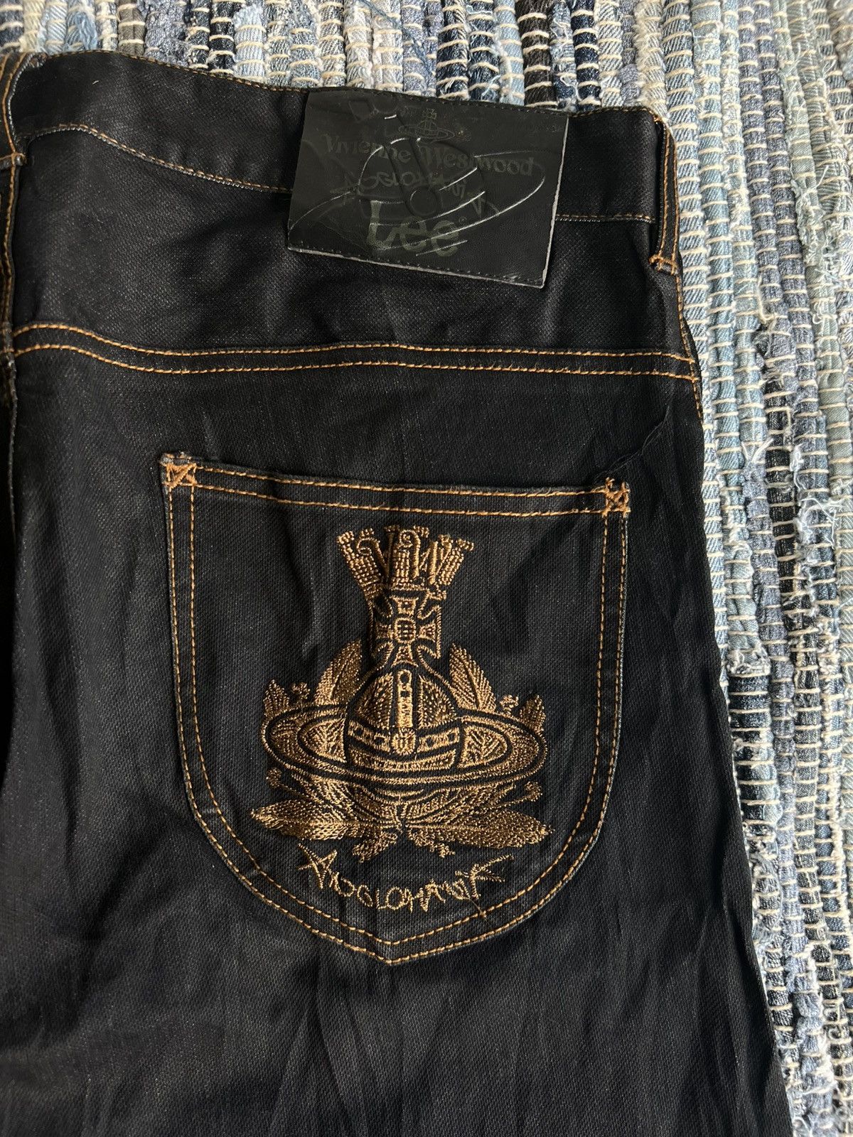 Vivienne Westwood Vivienne Westwood Aglomania Embroidery Logo Low Crotch Jeans Size US 32 / EU 48 - 1 Thumbnail