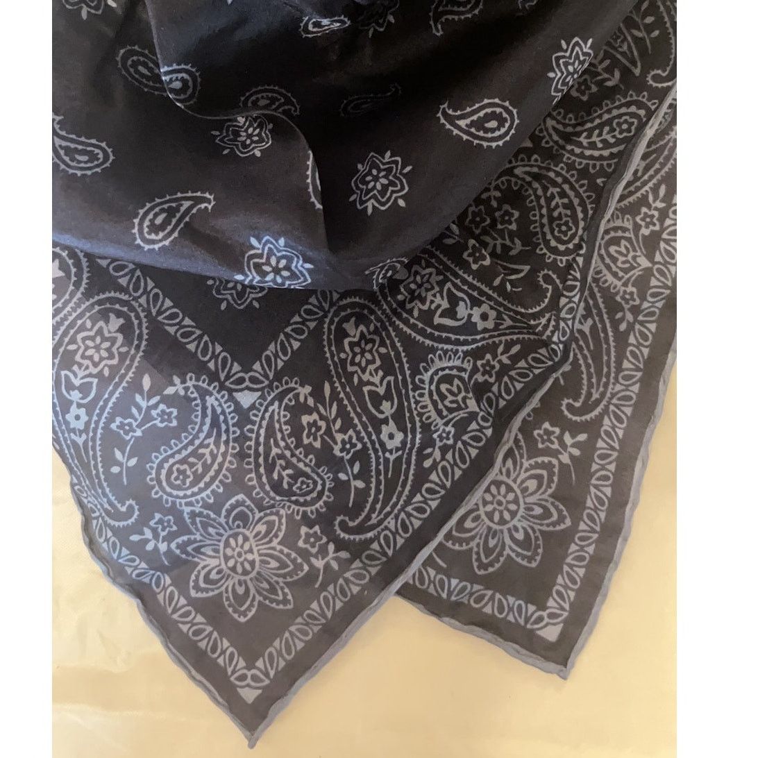 Robert Talbott ROBERT TALBOTT Fine Silk Scarf - Blue - Semi Sheer Size ONE SIZE - 6 Thumbnail